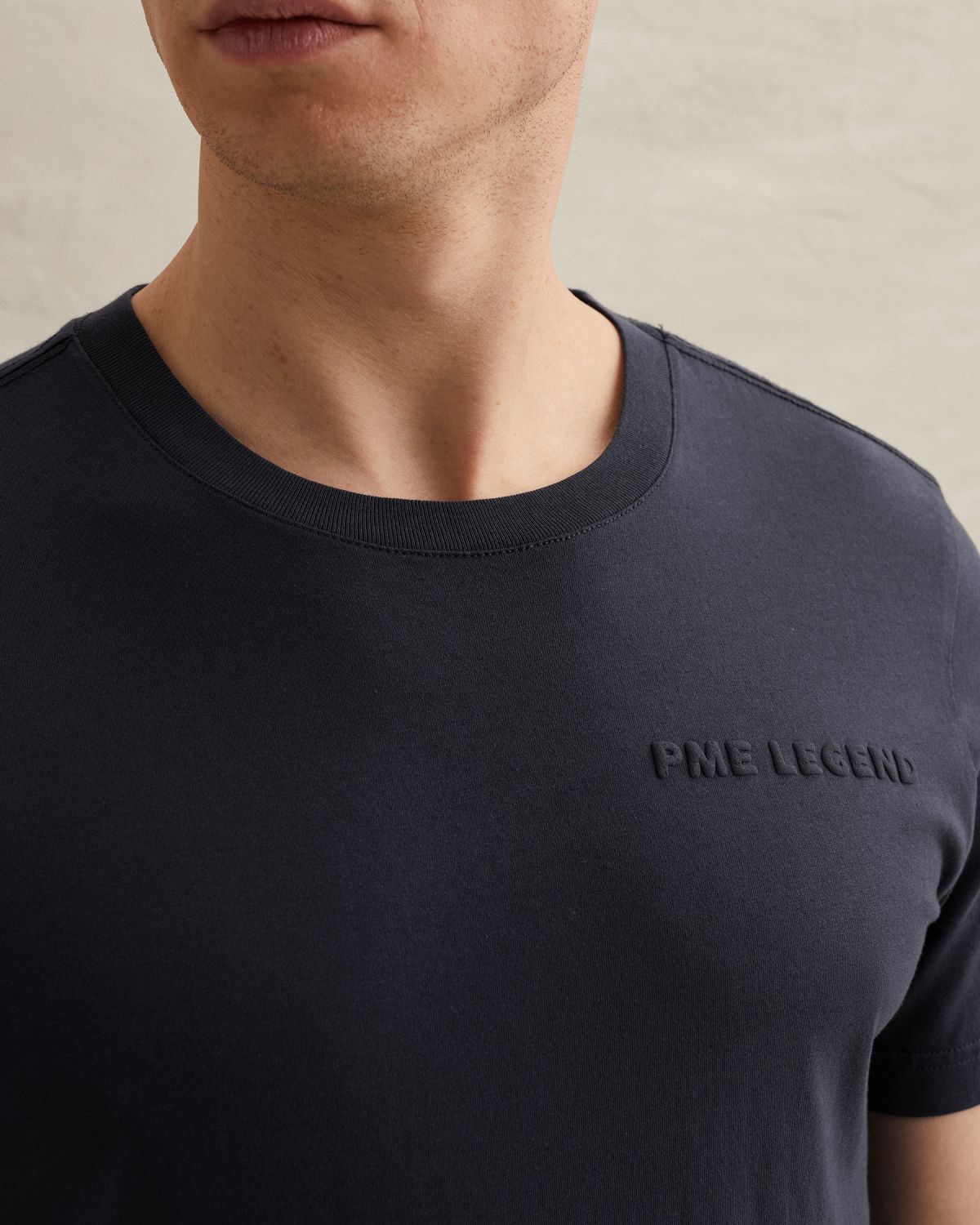 Футболка с принтом на спине синяя артикул PTSS2602552-5116