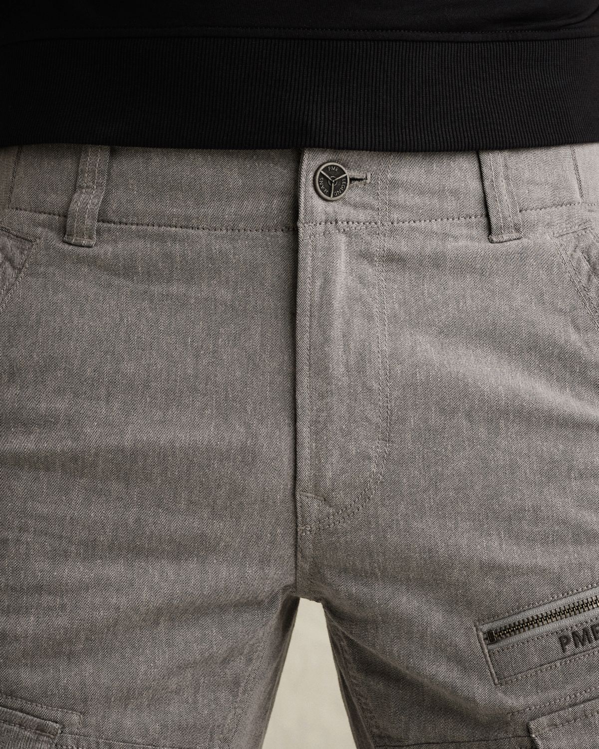 Брюки PME Legend карго с прямой штаниной свободного кроя серые артикул PTR2603603-GIW