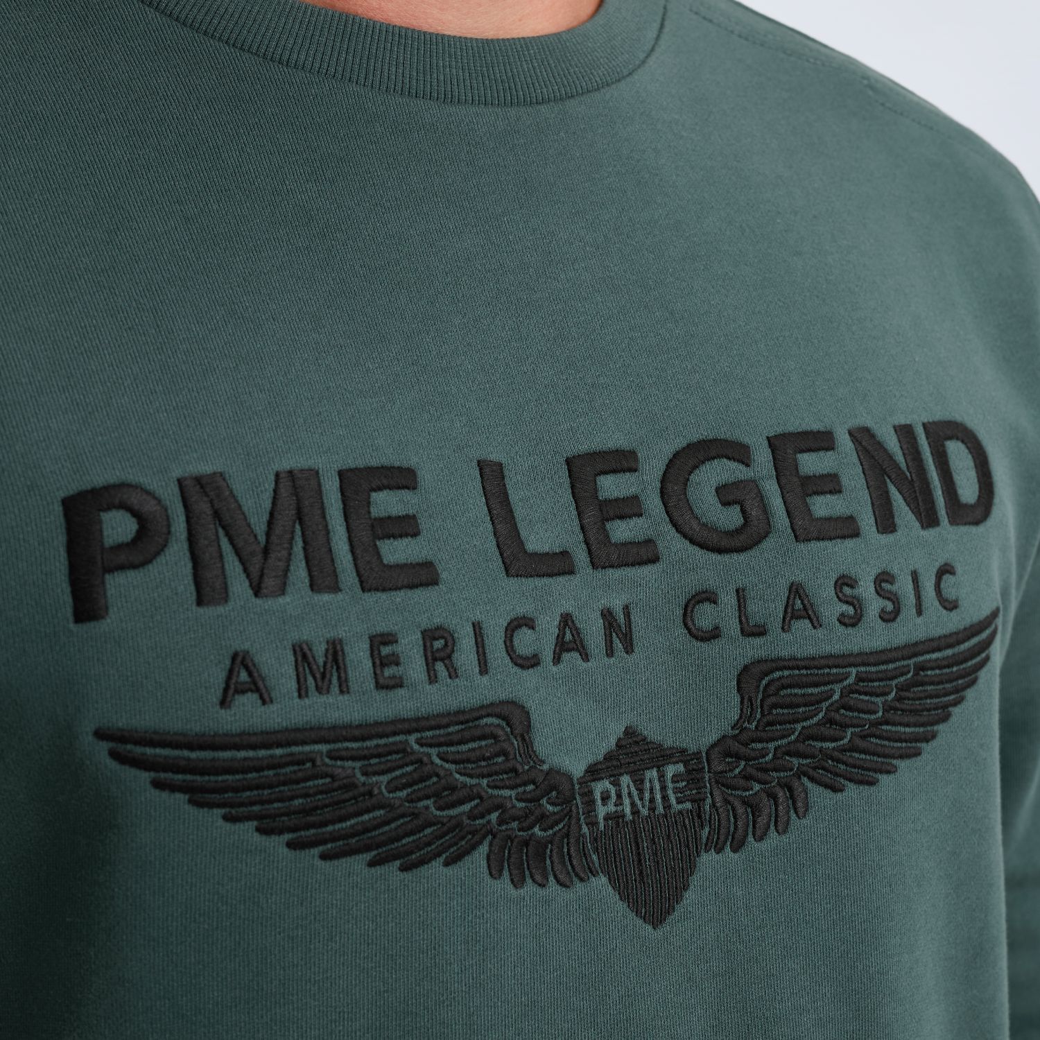 Свитшот PME Legend с логотипом синий артикул PSW2508440-5125
