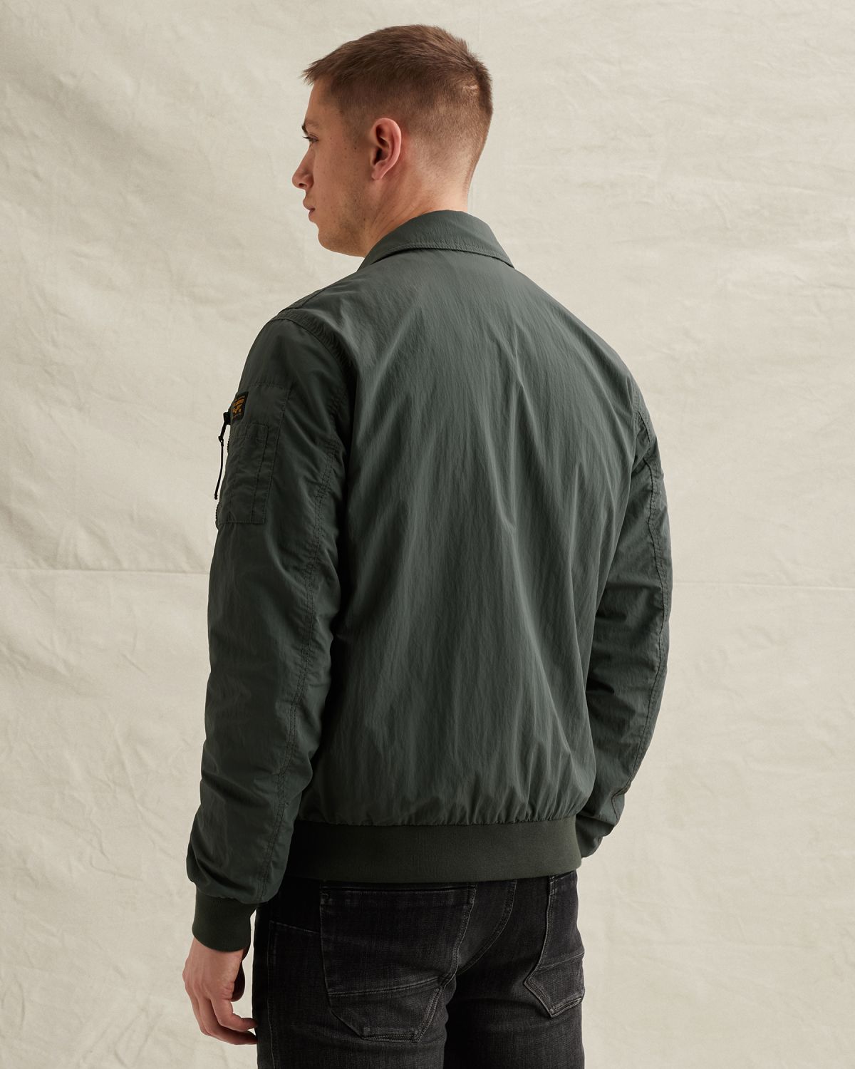 Куртка PME Legend в стиле MA-1 зелёная артикул PJA2602105-6026