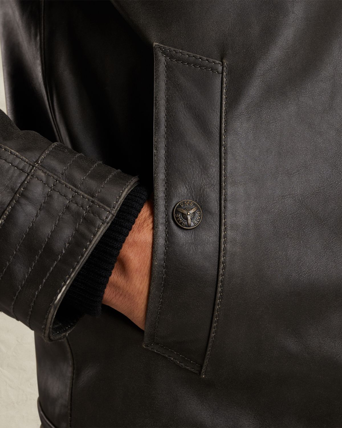 Куртка PME Legend Auckland Fur серая артикул PLJ650008-9703