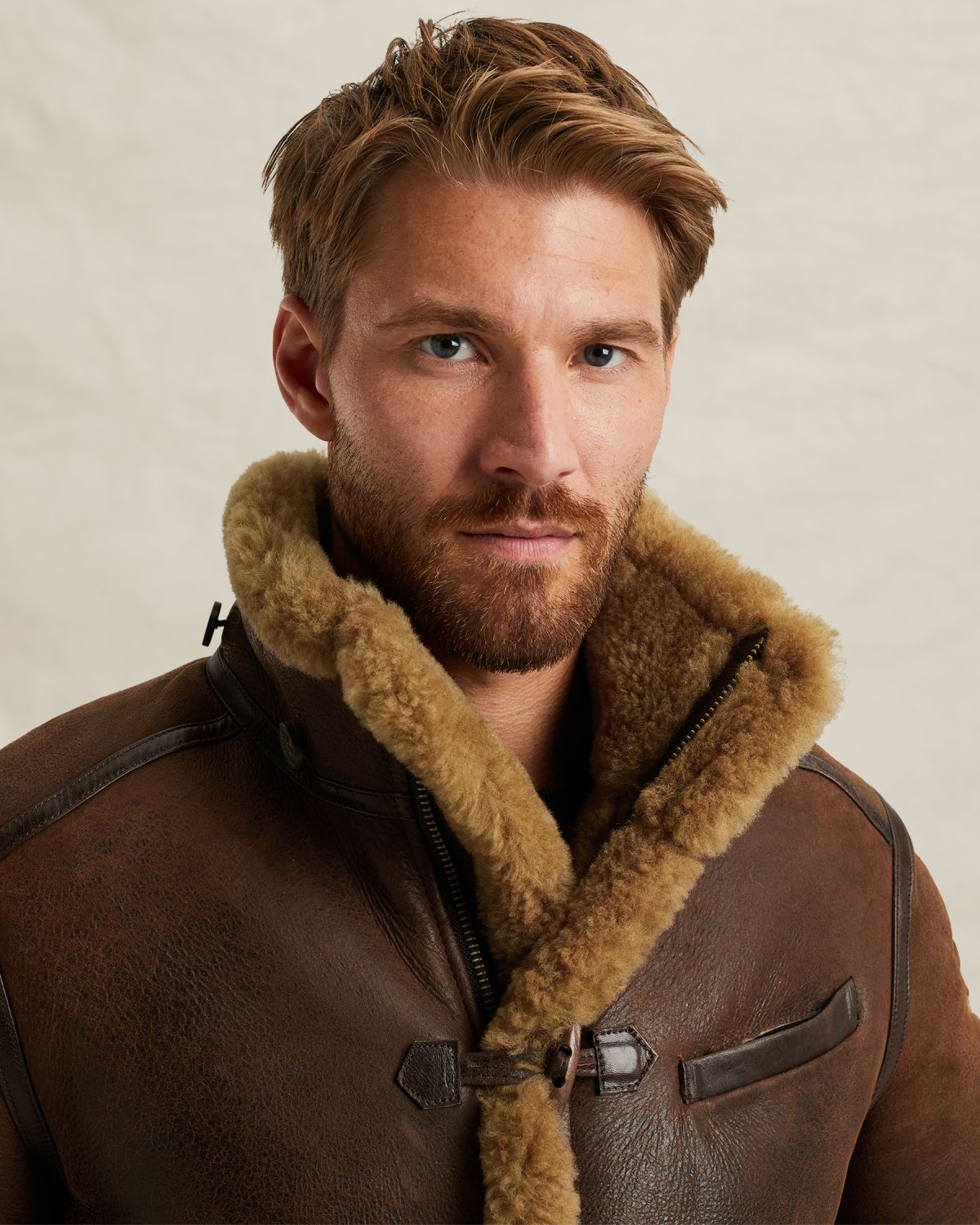 Кожаное пальто коричневое артикул PLJ650011-771