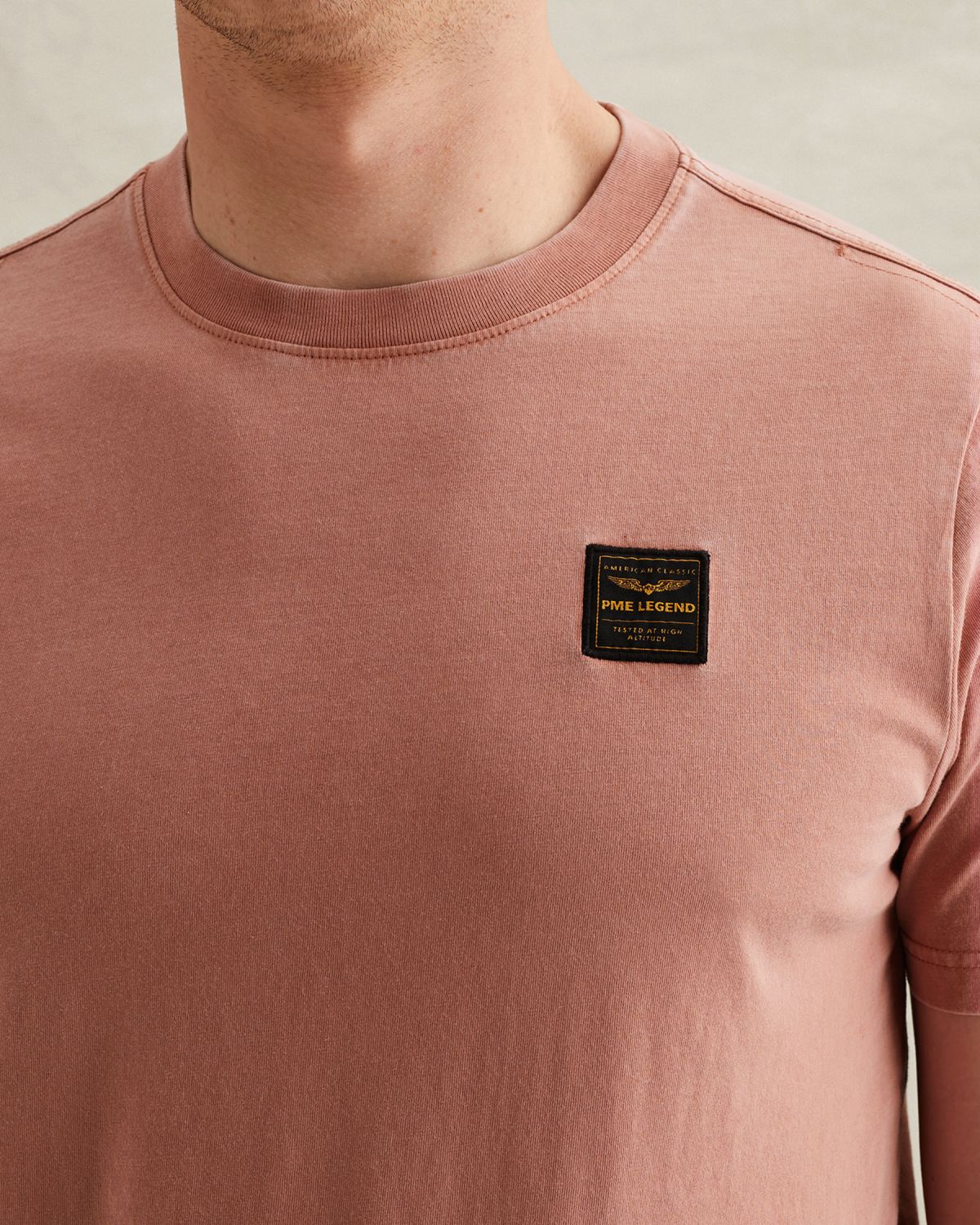 Футболка PME Legend с нашивкой розовая артикул PTSS2604562-3031