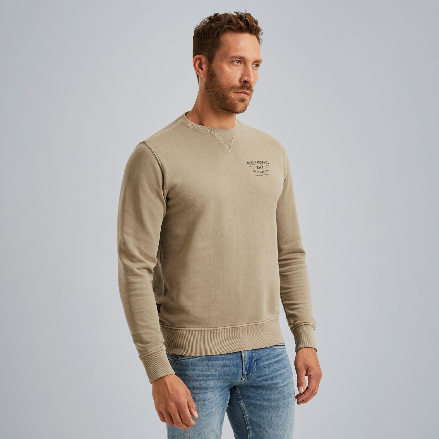 Свитшот с принтом хаки артикул PSW2506422-6391