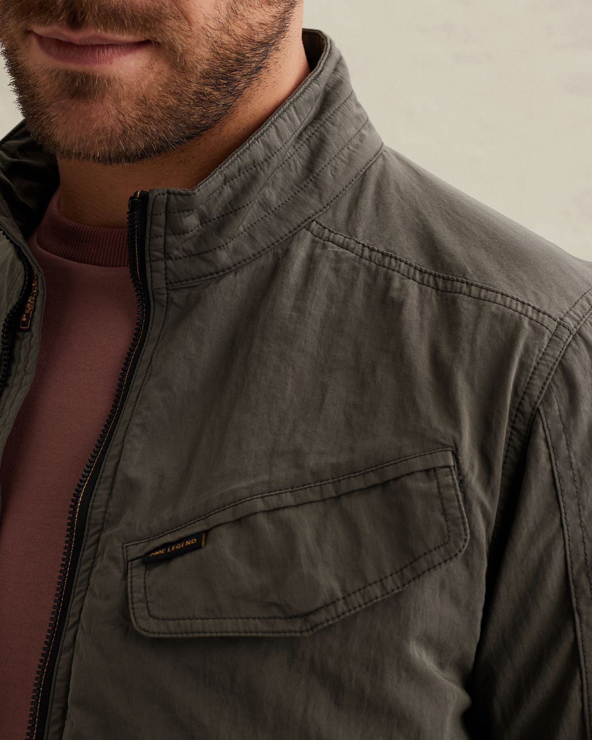 Куртка PME Legend короткая с карманами зелёная артикул PJA2602107-8039