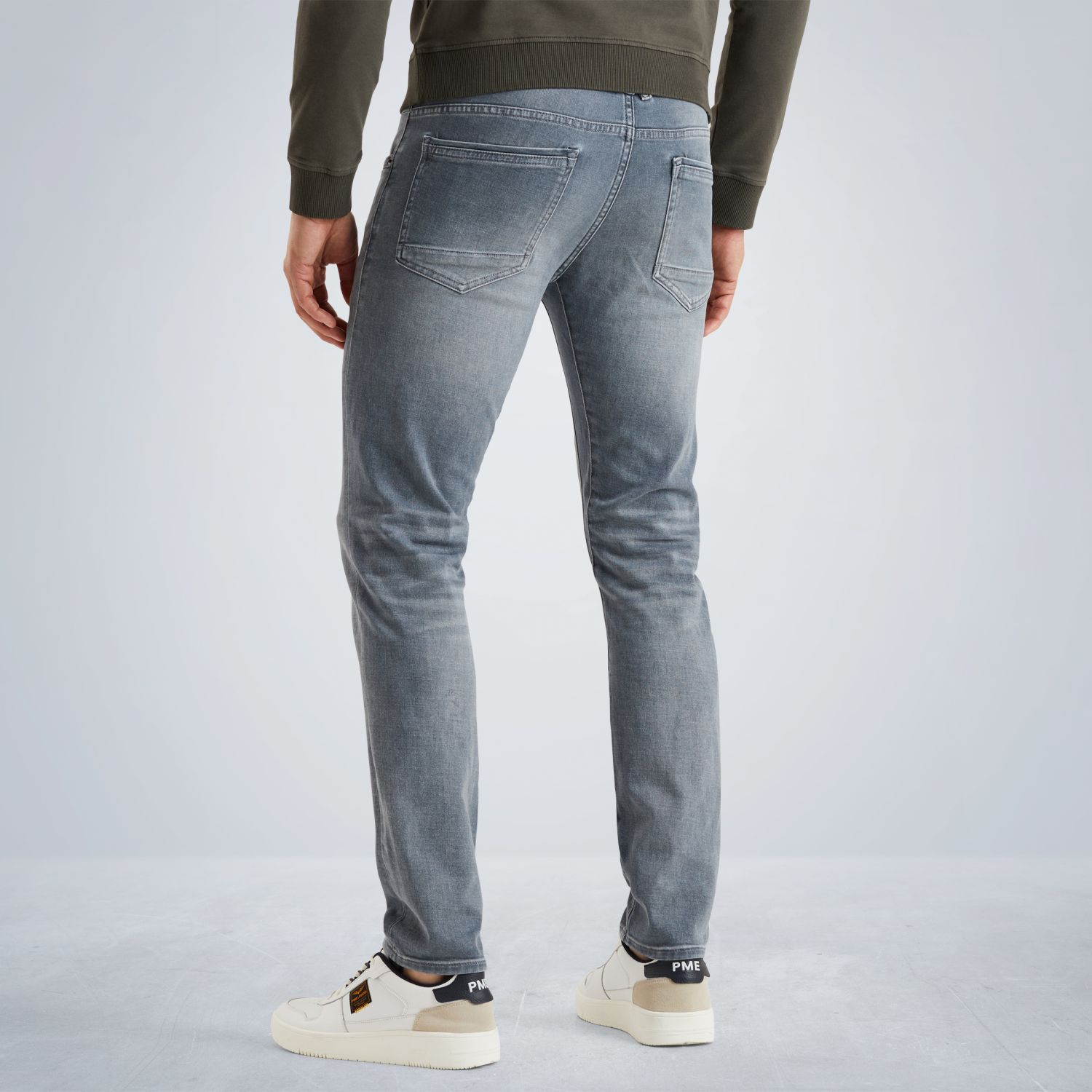 Джинсы Tailwheel slim fit серые артикул PTR140-LGM