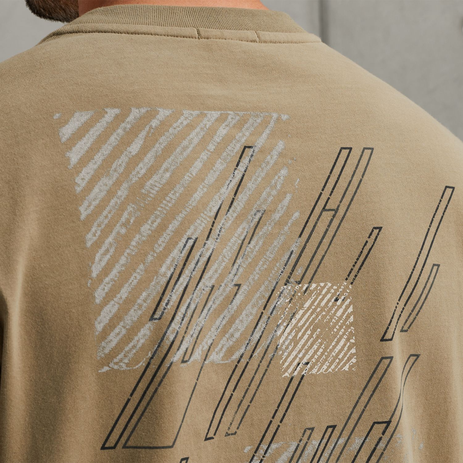 Футболка Cast-Iron с принтом хаки артикул CTSS2508583-8025