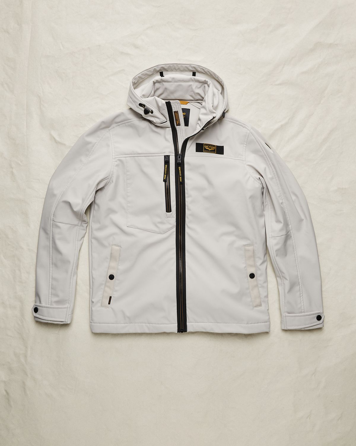 Куртка PME Legend со съёмным капюшоном и множеством карманов серая артикул PJA2602109-5015