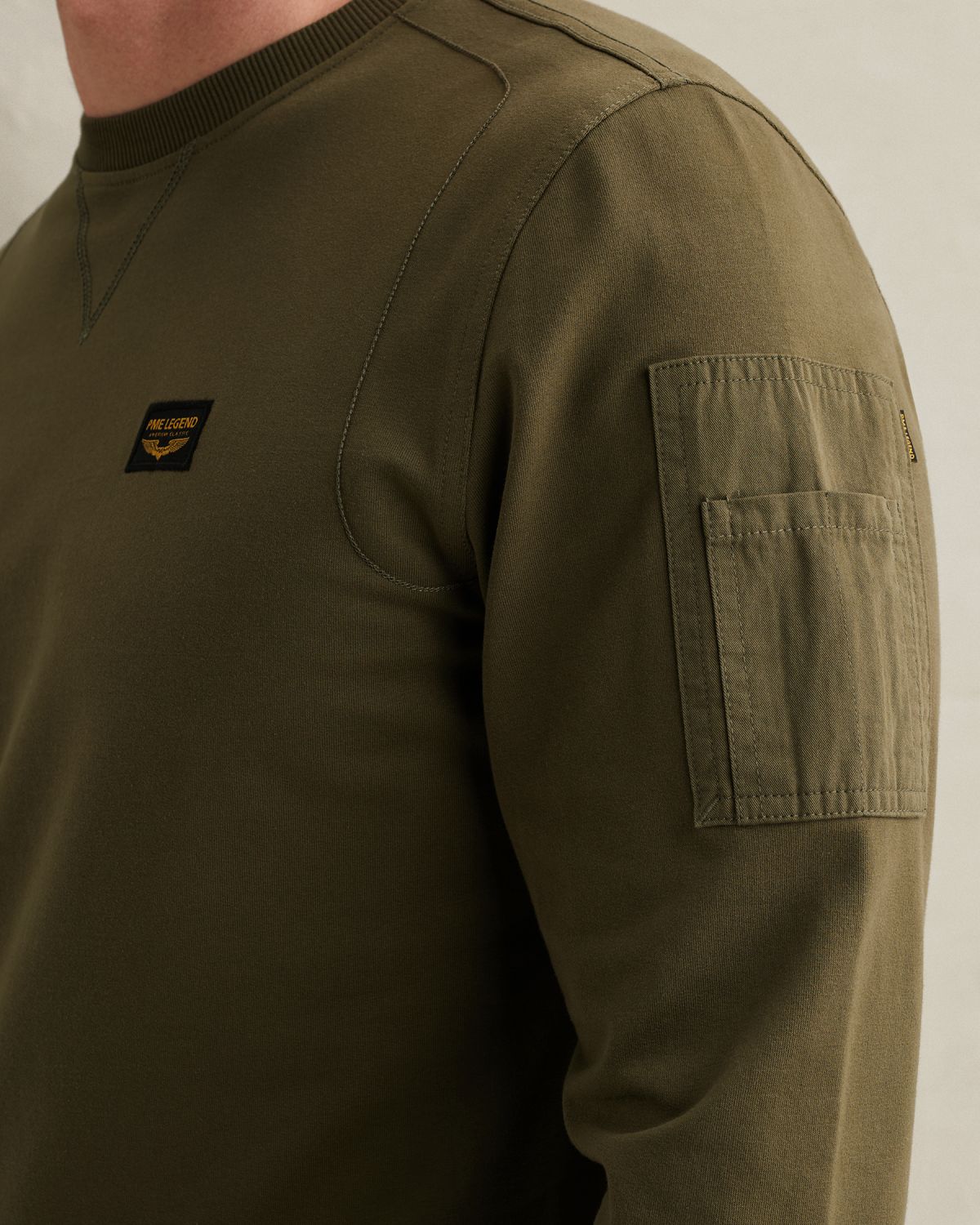 Свитшот PME Legend American Classic зелёный артикул PLS2602499-6415