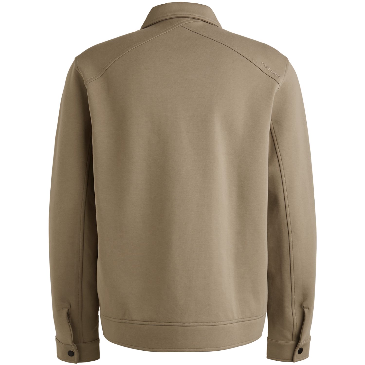 Куртка-рубашка Cast-Iron с застёжкой-молнией хаки артикул CSW2508432-8025