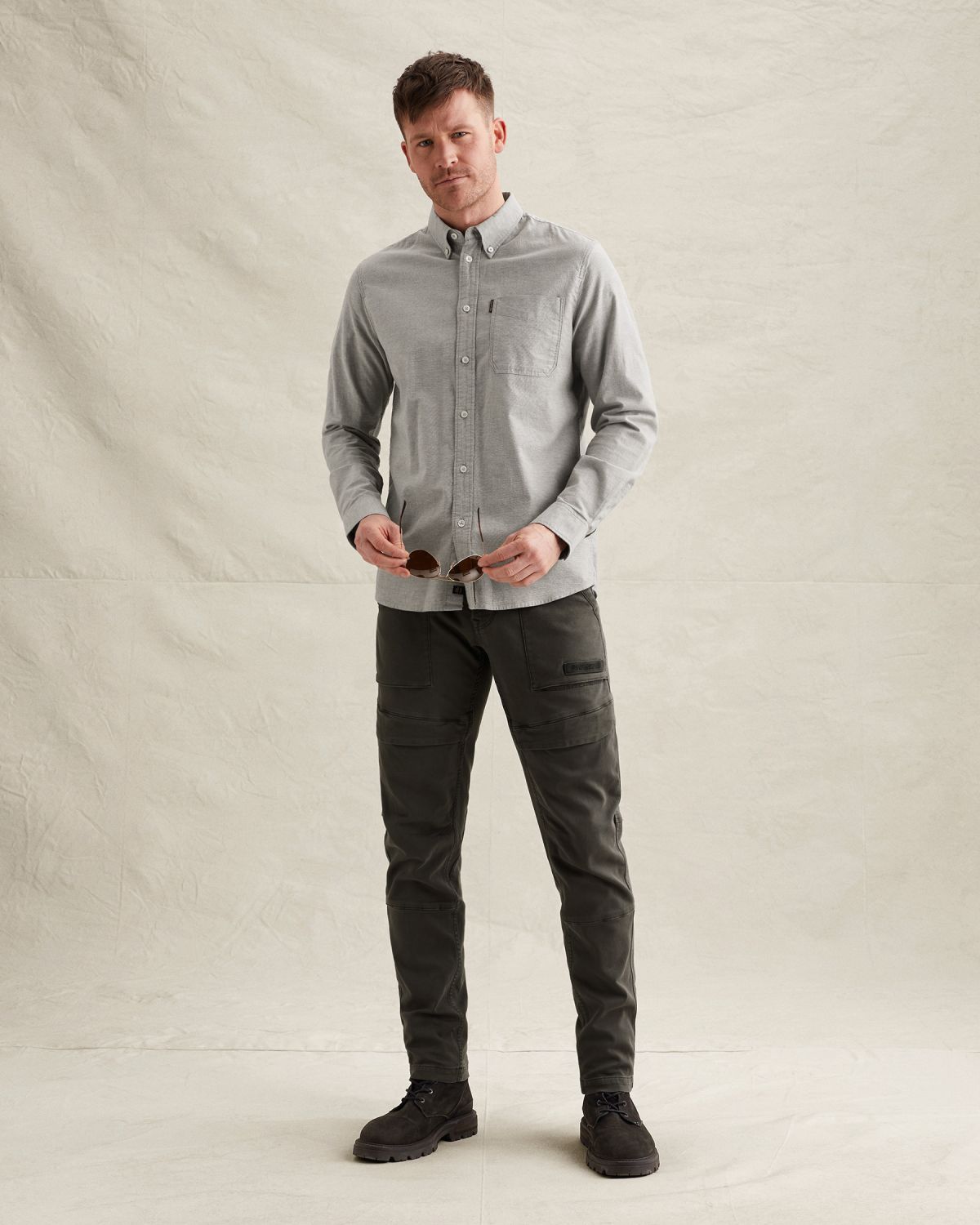 Брюки PME Legend Flightrider с эластичным поясом серые артикул PTR2602628-9114