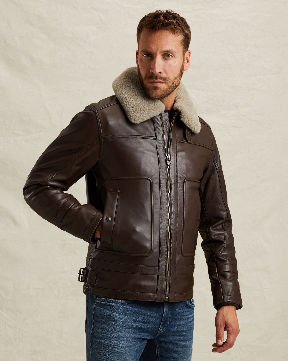 Auckland leather jacket артикул PLJ650006-7706
