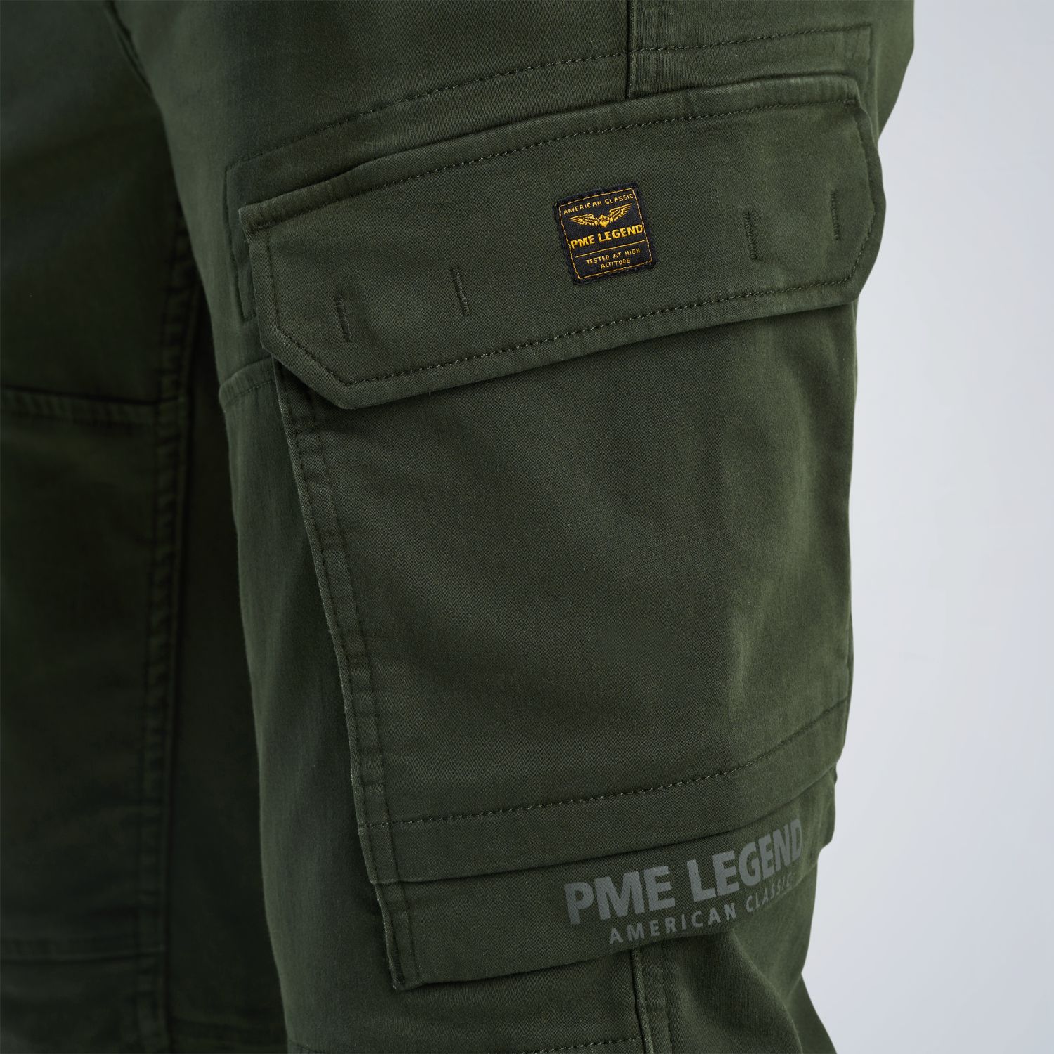 Брюки карго PME Legend Expedizor зелёные артикул PTR2409624-6153