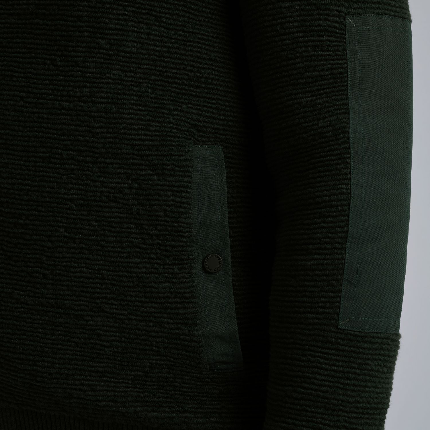 Кардиган PME Legend с заплатками на локтях зелёный артикул PKC2510322-6027