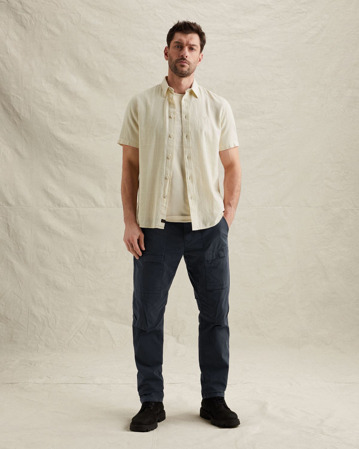 Брюки Yetliner свободного кроя синие артикул PTR2603646-5281