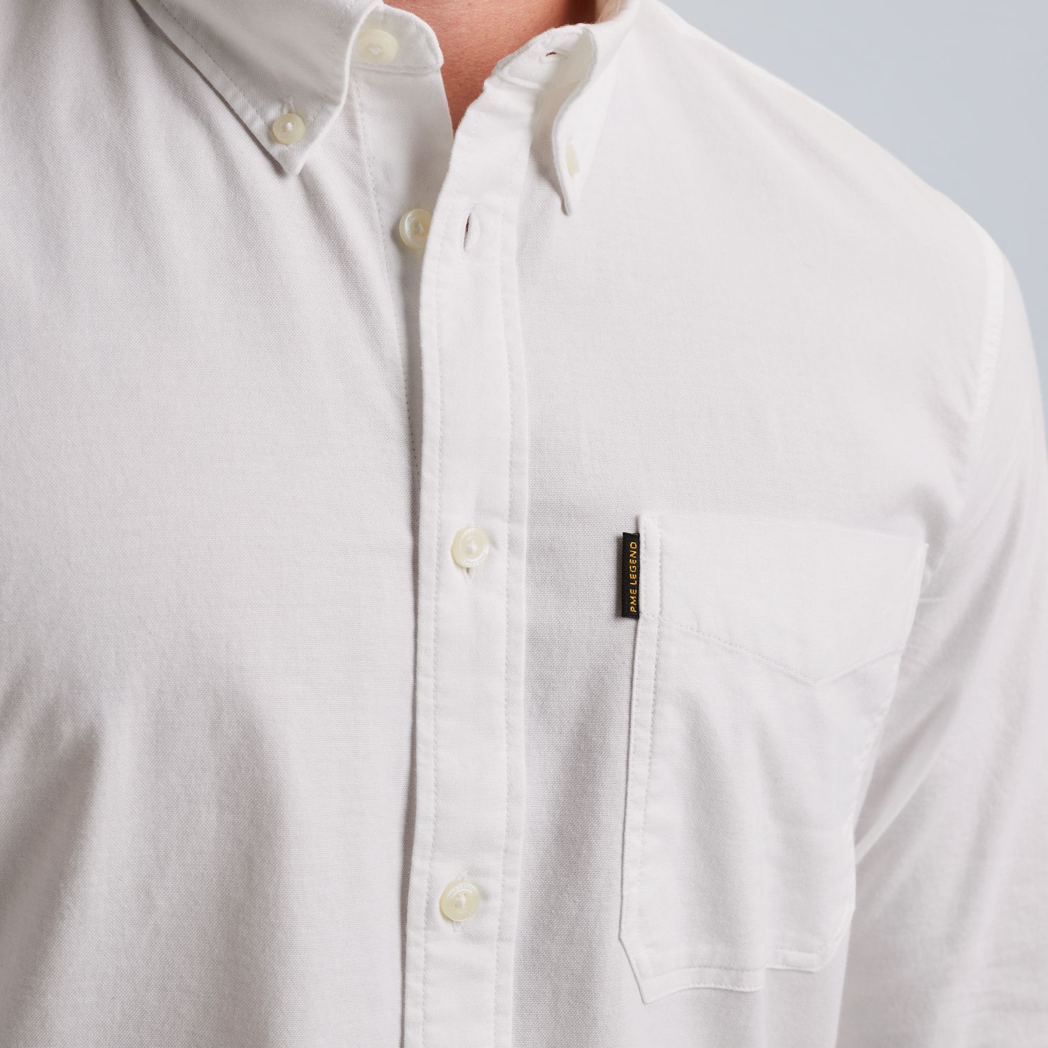 Рубашка PME Legend с эффектом двух тонов белая артикул PSI2508206-7003