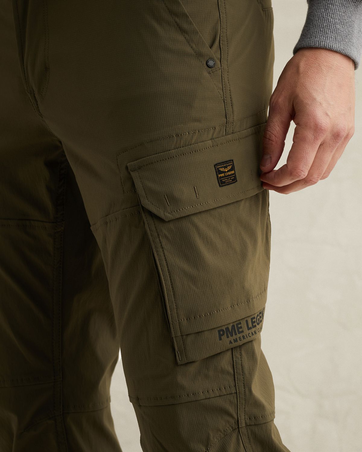 Брюки PME Legend Expedizor свободного кроя зелёные артикул PTR2603642-6416