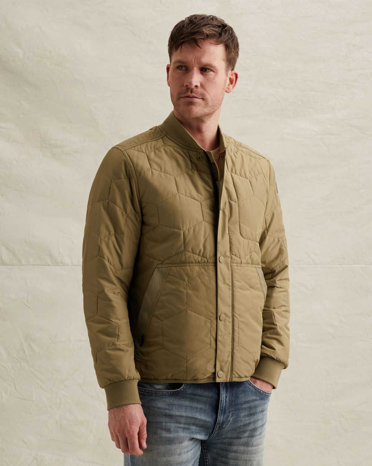 Куртка PME Legend стёганая зелёная артикул PJA2602104-6405