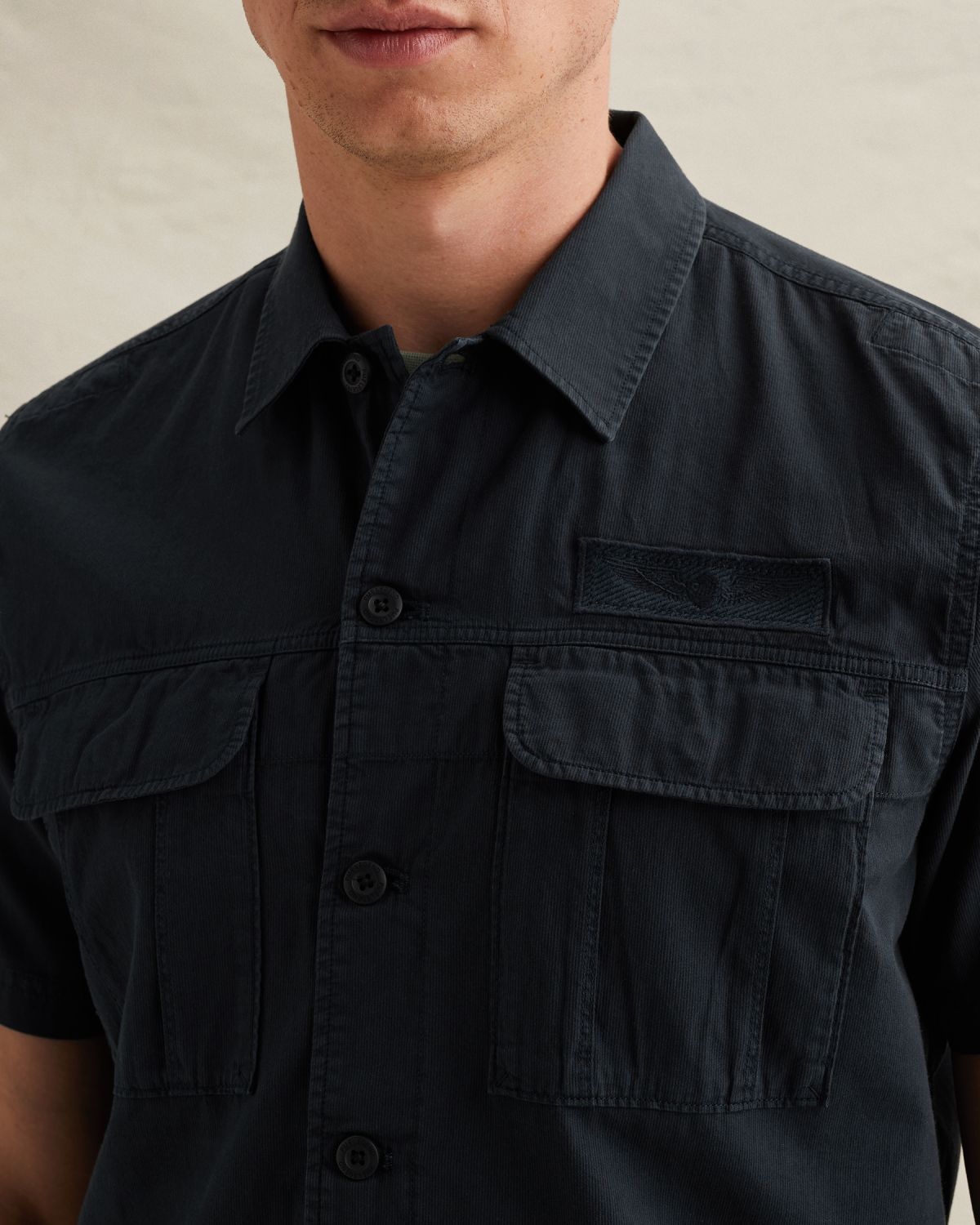 Рубашка PME Legend с нагрудными карманами синяя артикул PSIS2604216-5282