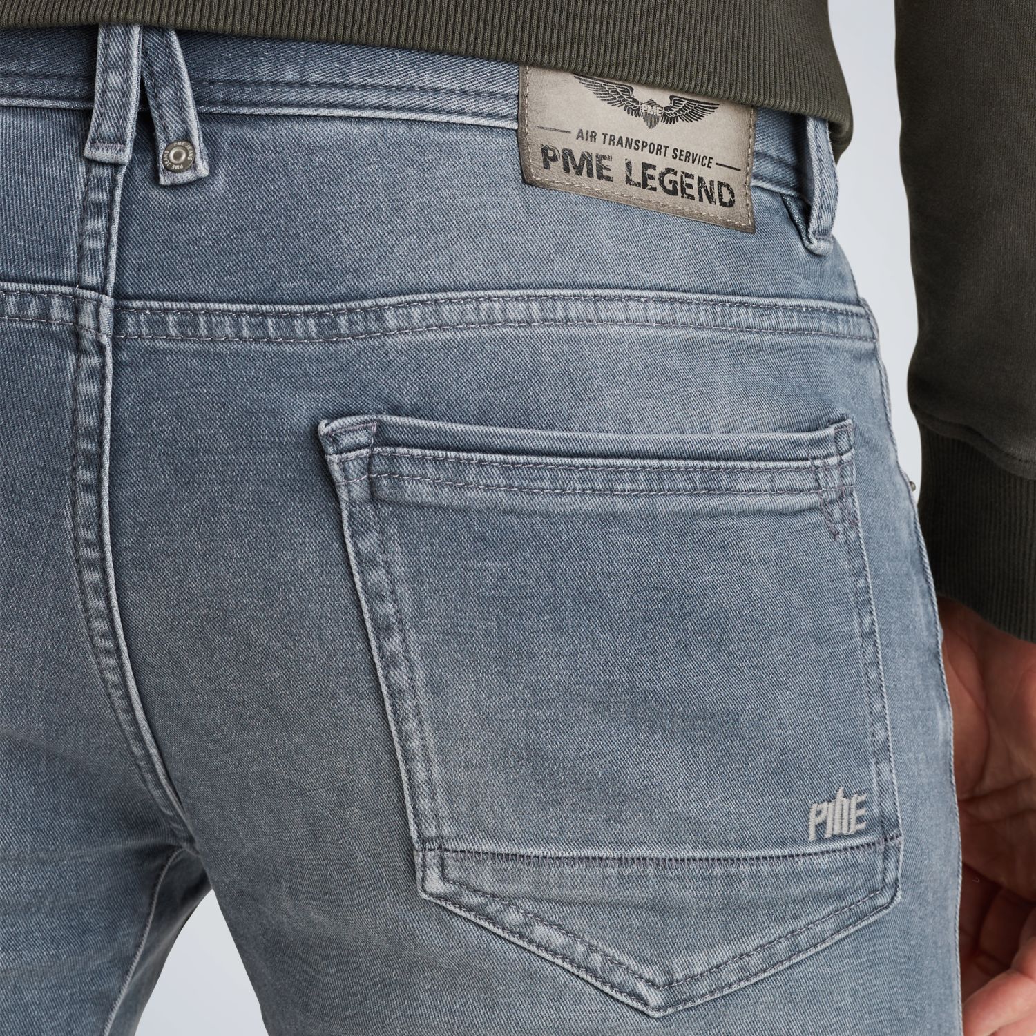 Джинсы Tailwheel slim fit серые артикул PTR140-LGM