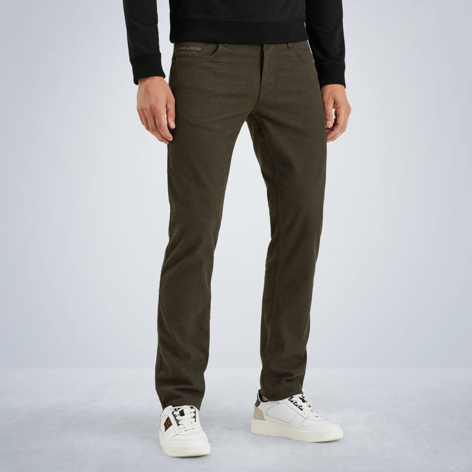 Брюки PME Legend Nightflight прямого кроя зелёные артикул PTR2508622-8039