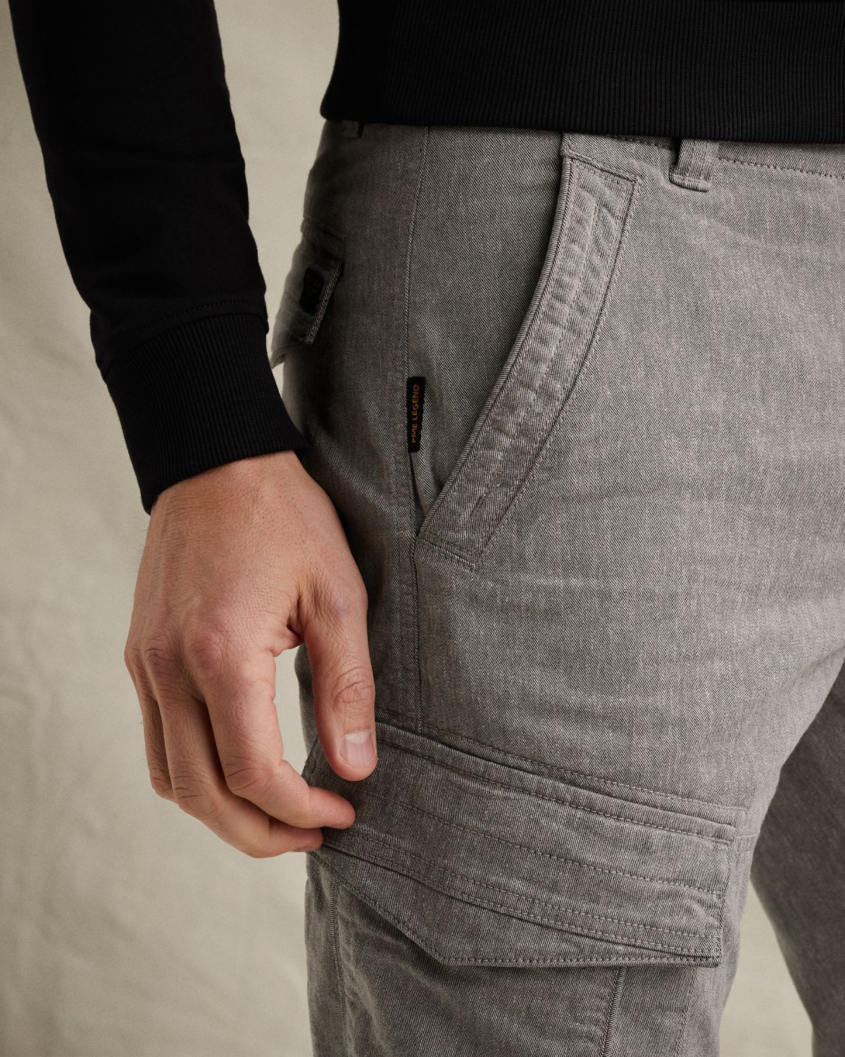 Брюки PME Legend карго с прямой штаниной свободного кроя серые артикул PTR2603603-GIW