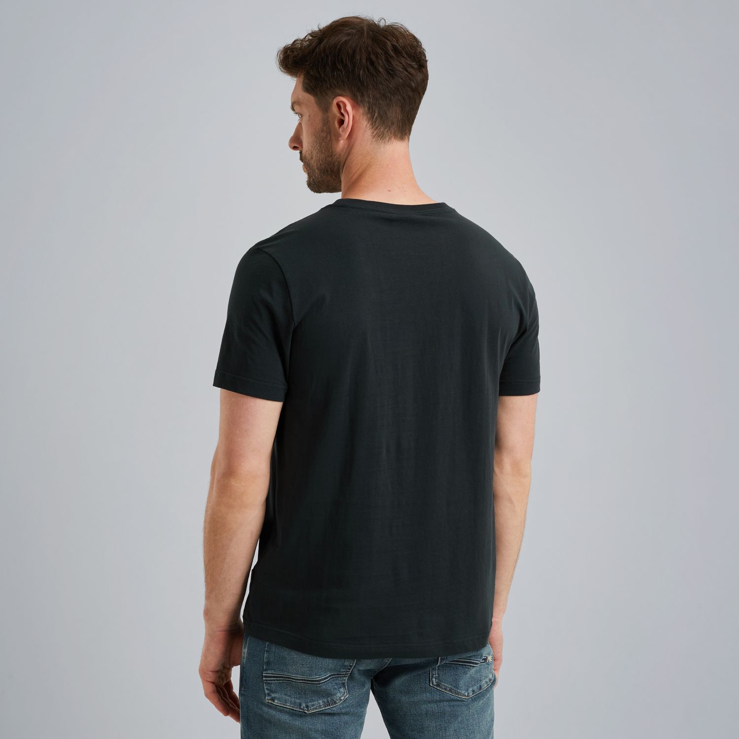 Футболка с принтом синяя артикул PTSS2511533-5282