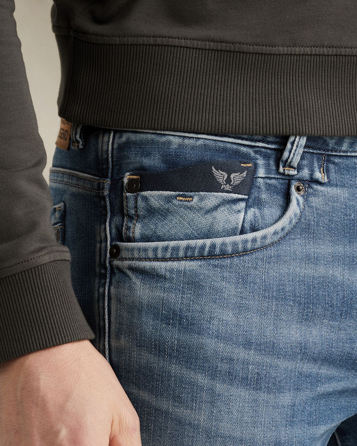 Джинсы PME Legend Commander 3.0 свободного кроя синие артикул PTR180-UFB