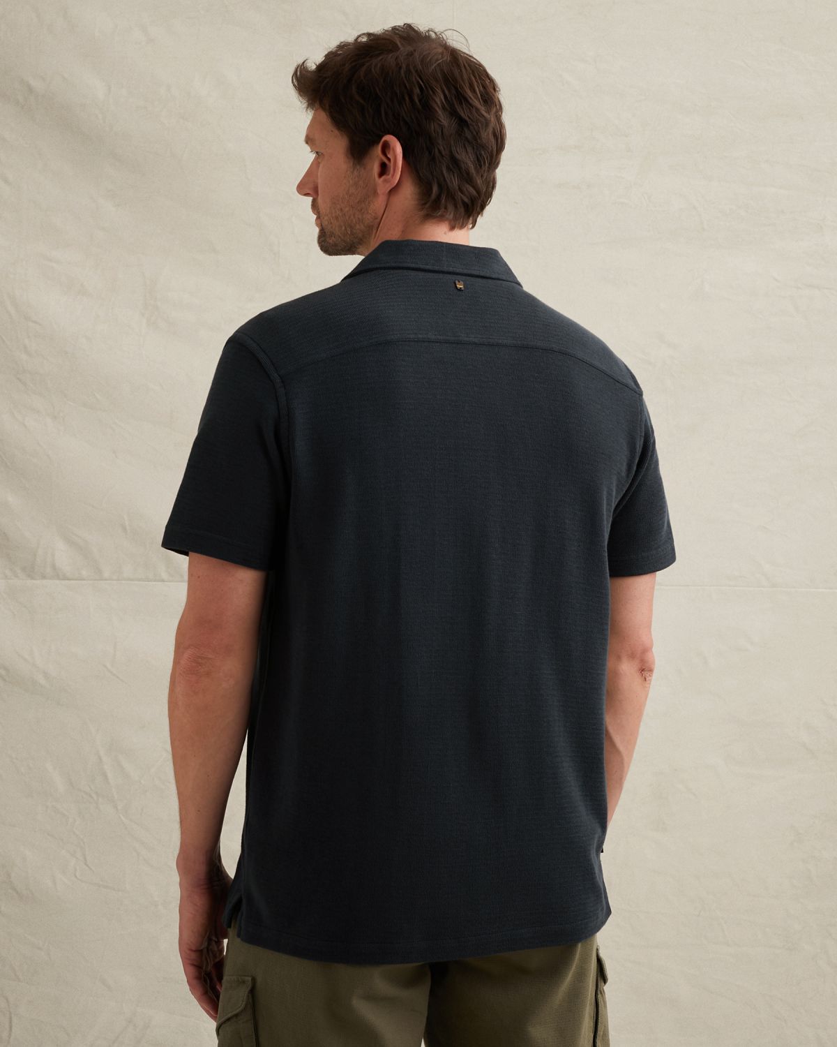 Рубашка PME Legend с короткими рукавами синяя артикул PSIS2604224-5282