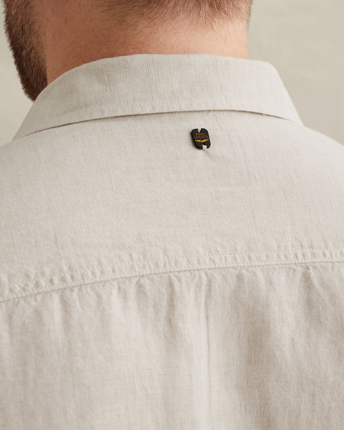 Рубашка PME Legend бежевая артикул PSI2604200-7013