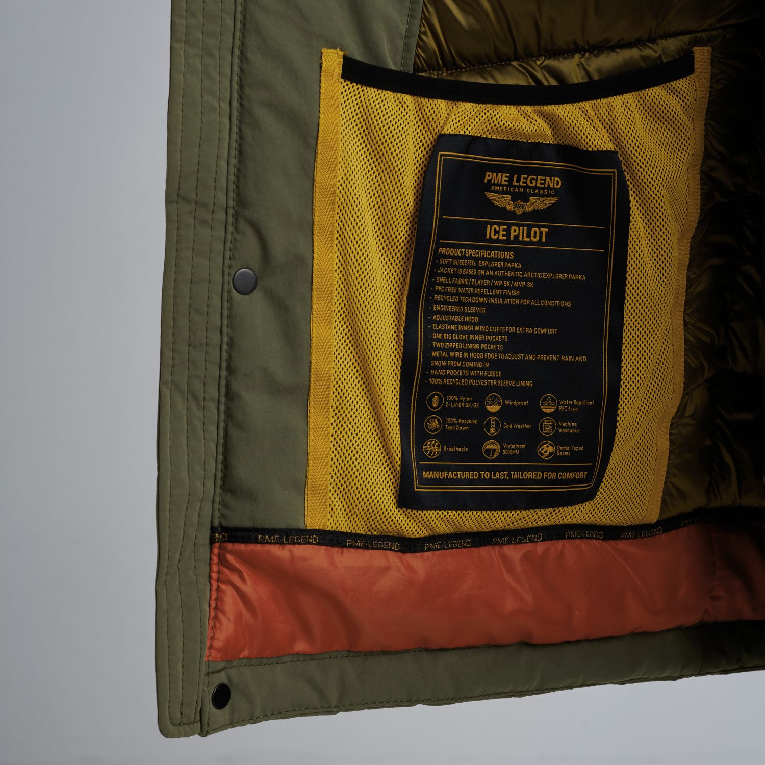 Парка Ice Pilot зелёная артикул PJA2509134-6414