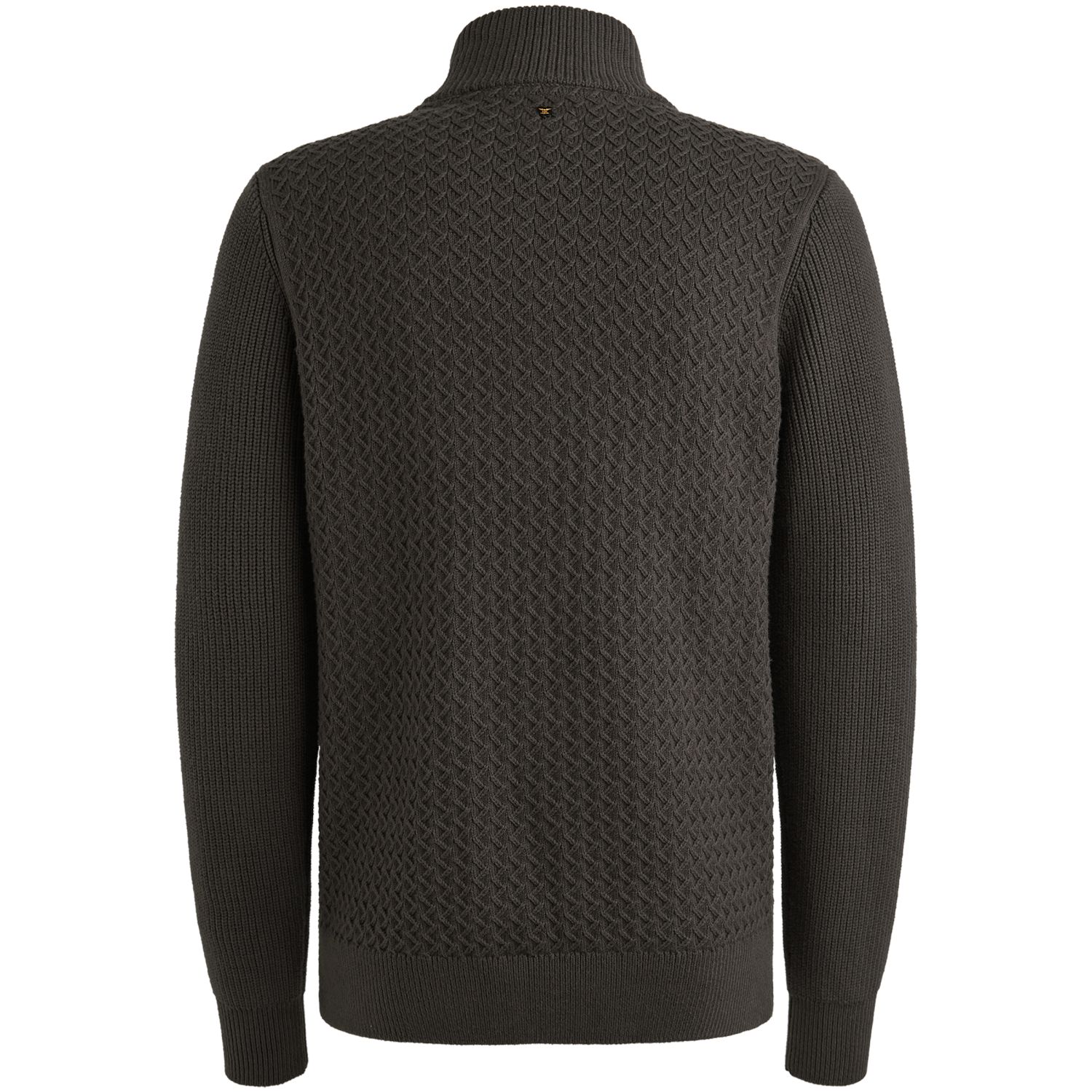 Пуловер PME Legend с короткой молнией серый артикул PKW2510305-9703