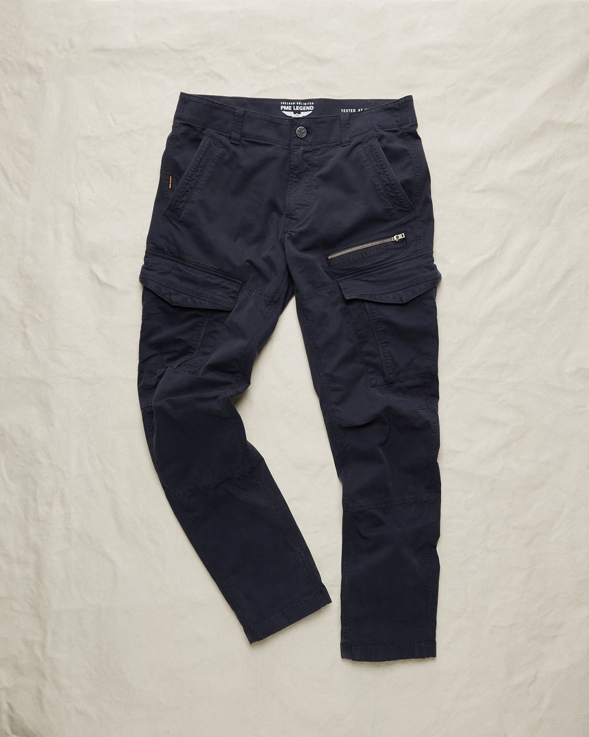 Брюки PME Legend Nordrop с карманами синие артикул PTR2602600-5073