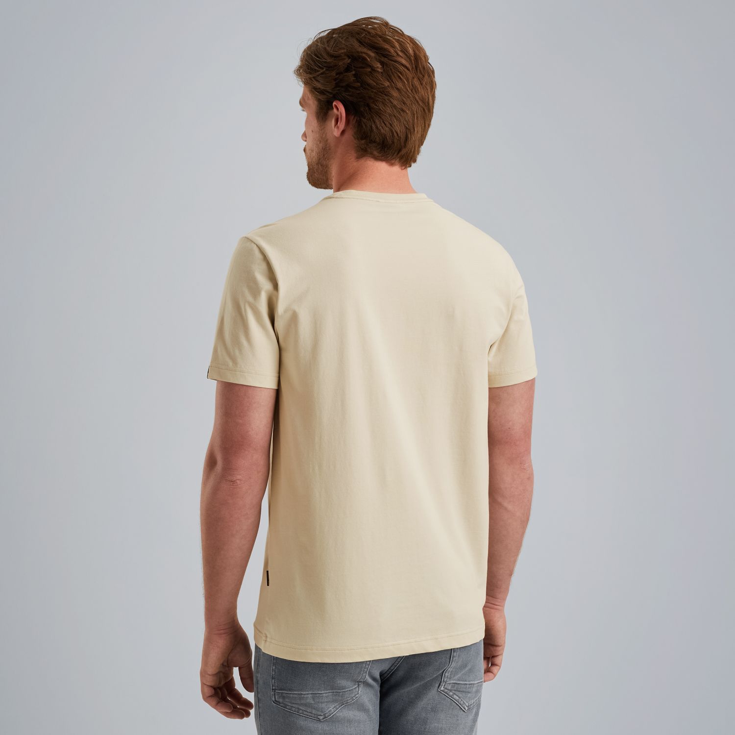 Футболка с принтом бежевая артикул PTSS2509569-7013