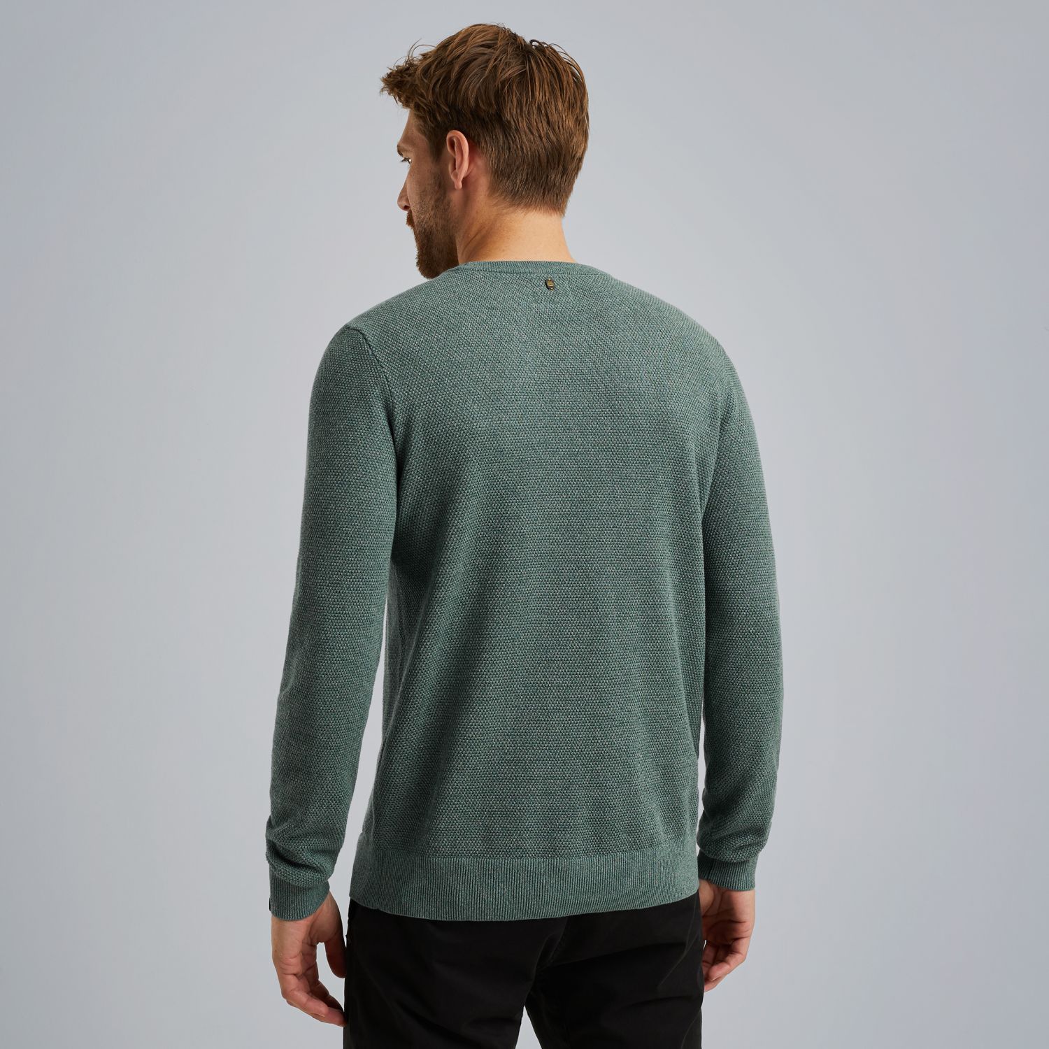 Свитшот PME Legend с вафельной текстурой синий артикул PKW2508324-5125