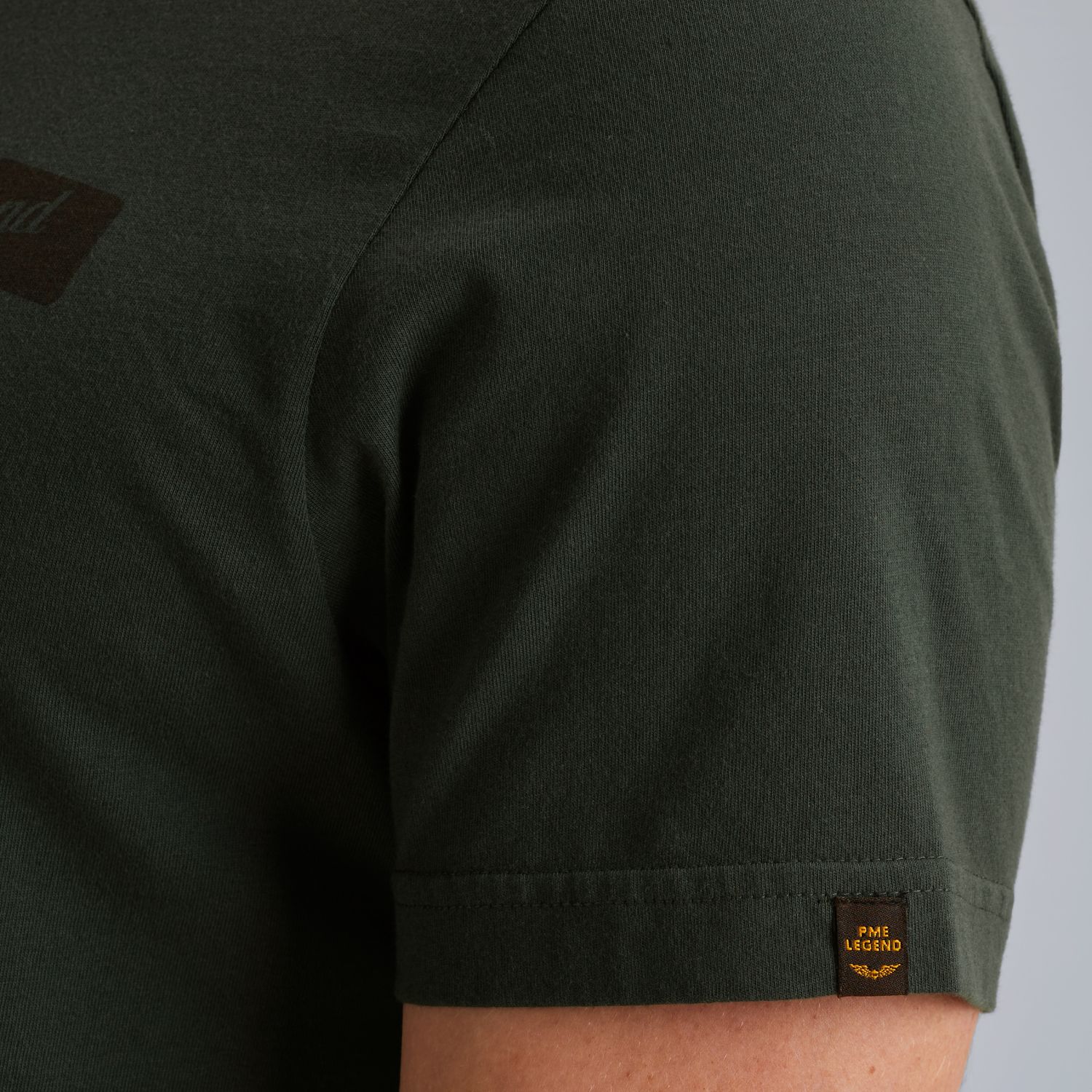 Футболка PME Legend с принтом зелёная артикул PTSS2510522-6027