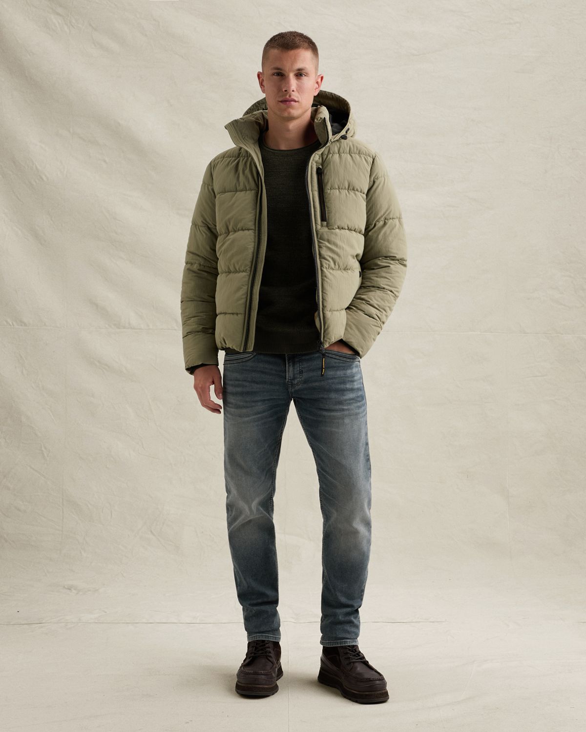 Куртка PME Legend с капюшоном светло-оливковая артикул PJA2608117-6485