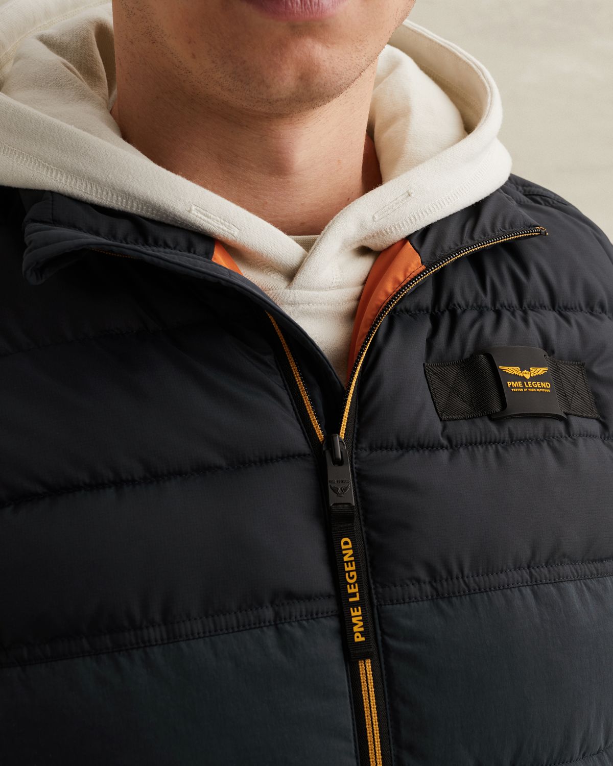 Жилет PME Legend с пышным утеплителем синий артикул PBW2602136-5281