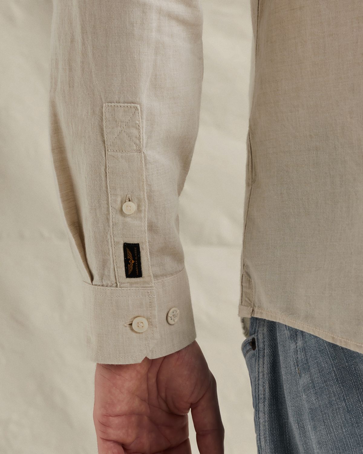 Рубашка PME Legend бежевая артикул PSI2604200-7013