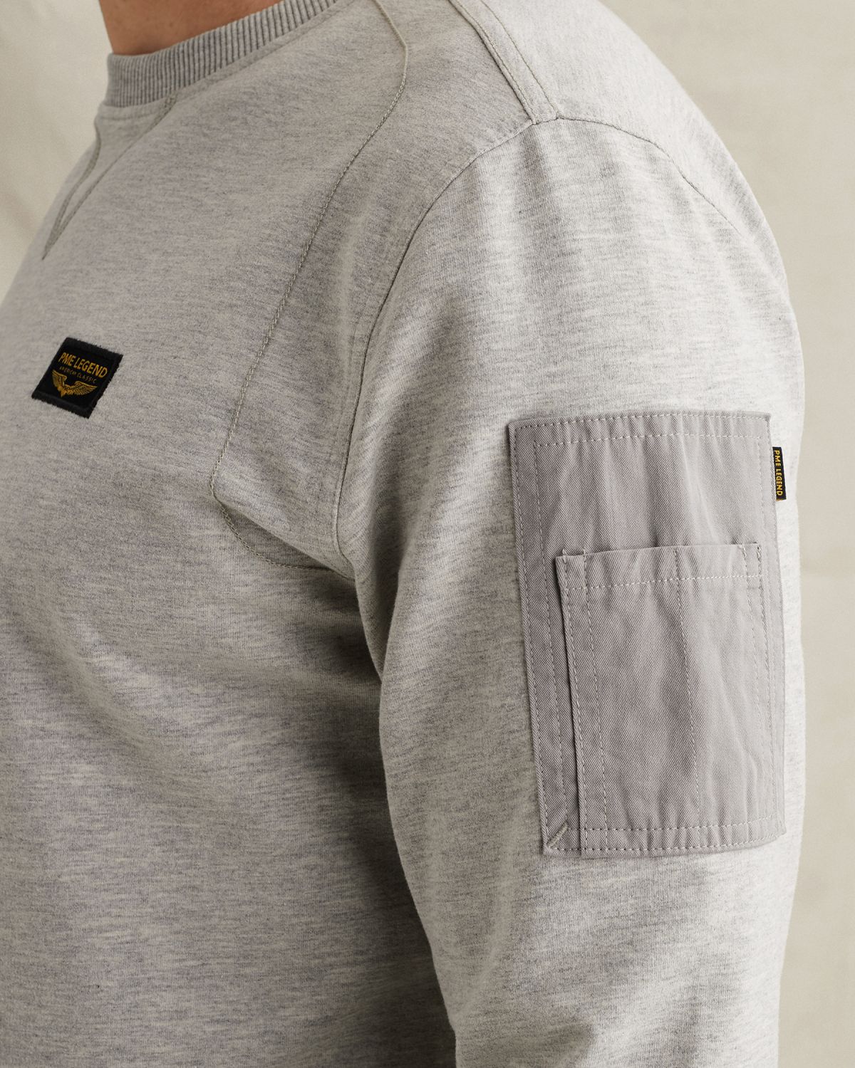 Свитшот PME Legend American Classic серый артикул PLS2602499-921