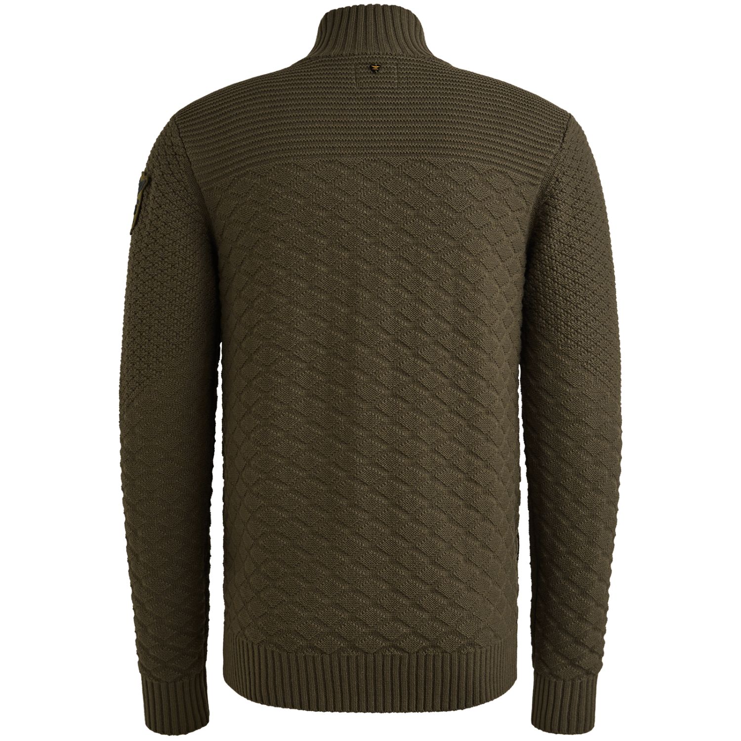 Кардиган PME Legend с молнией зелёный артикул PKC2509367-8039