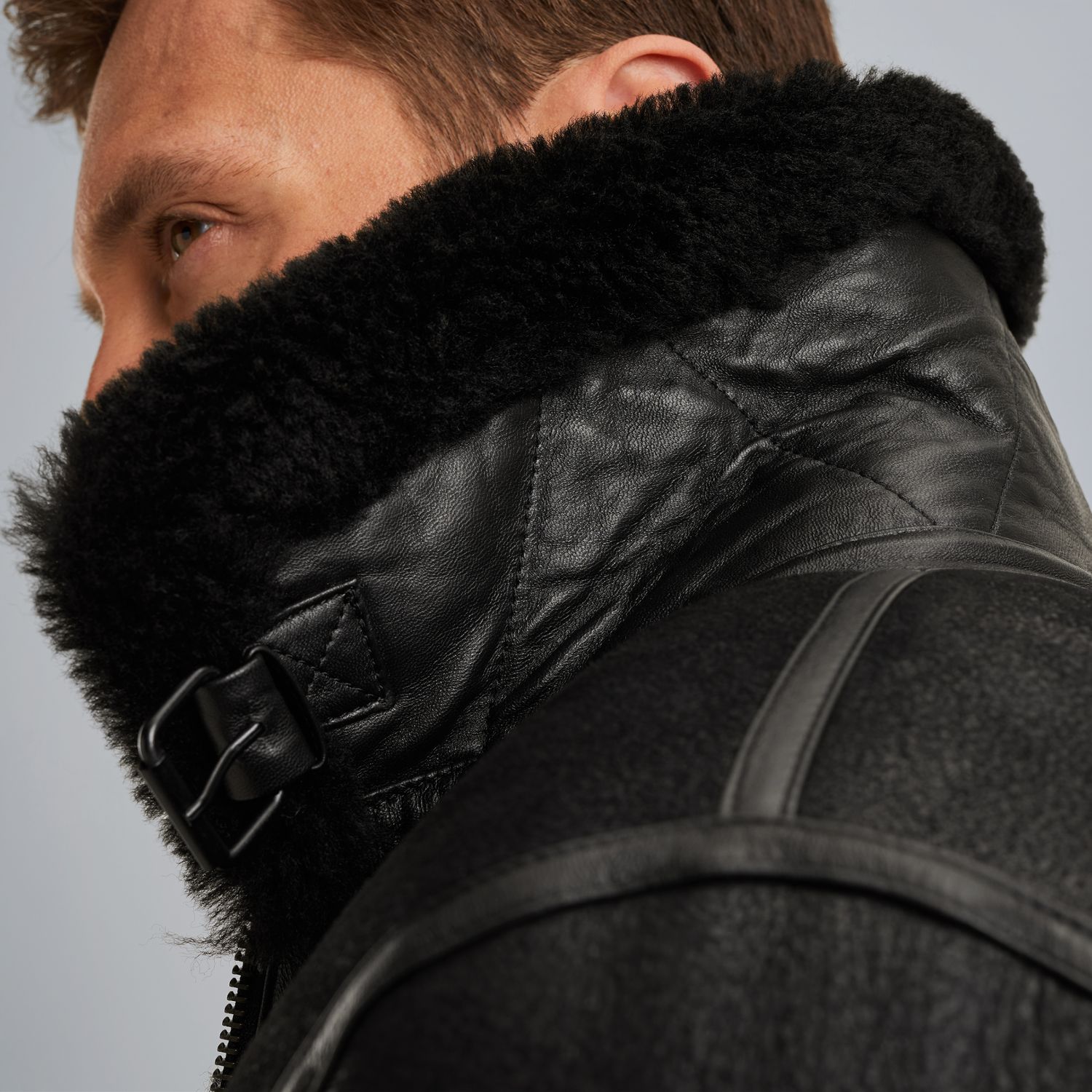 PME Legend Nightflight leather jacket артикул PLJ2508707-999