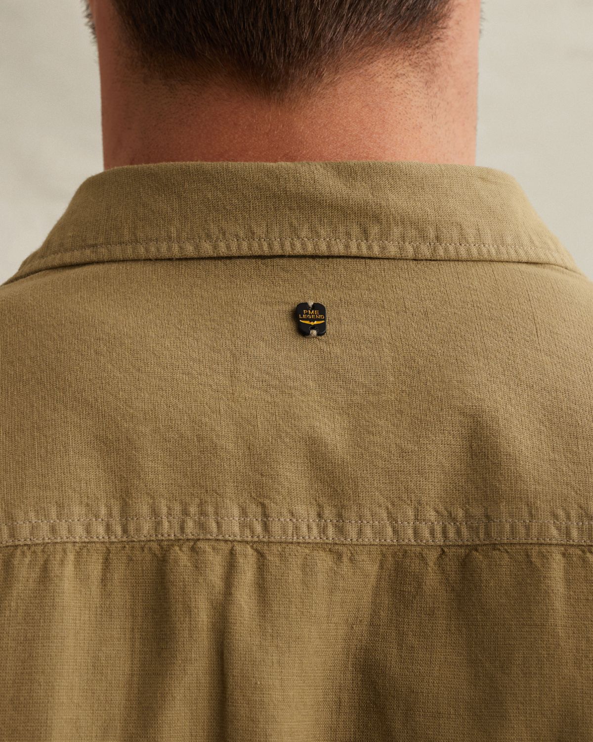 Рубашка PME Legend с эффектом двух тонов зелёная артикул PSI2603243-6405