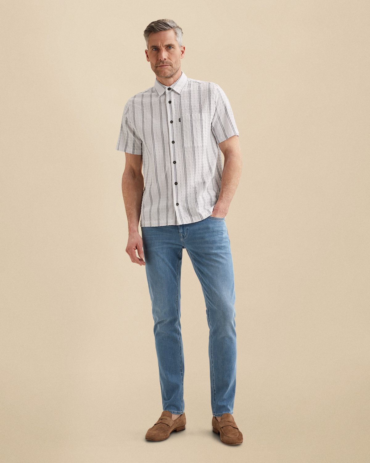 Джинсы Vanguard V850 slim fit синие артикул VTR850-BSF