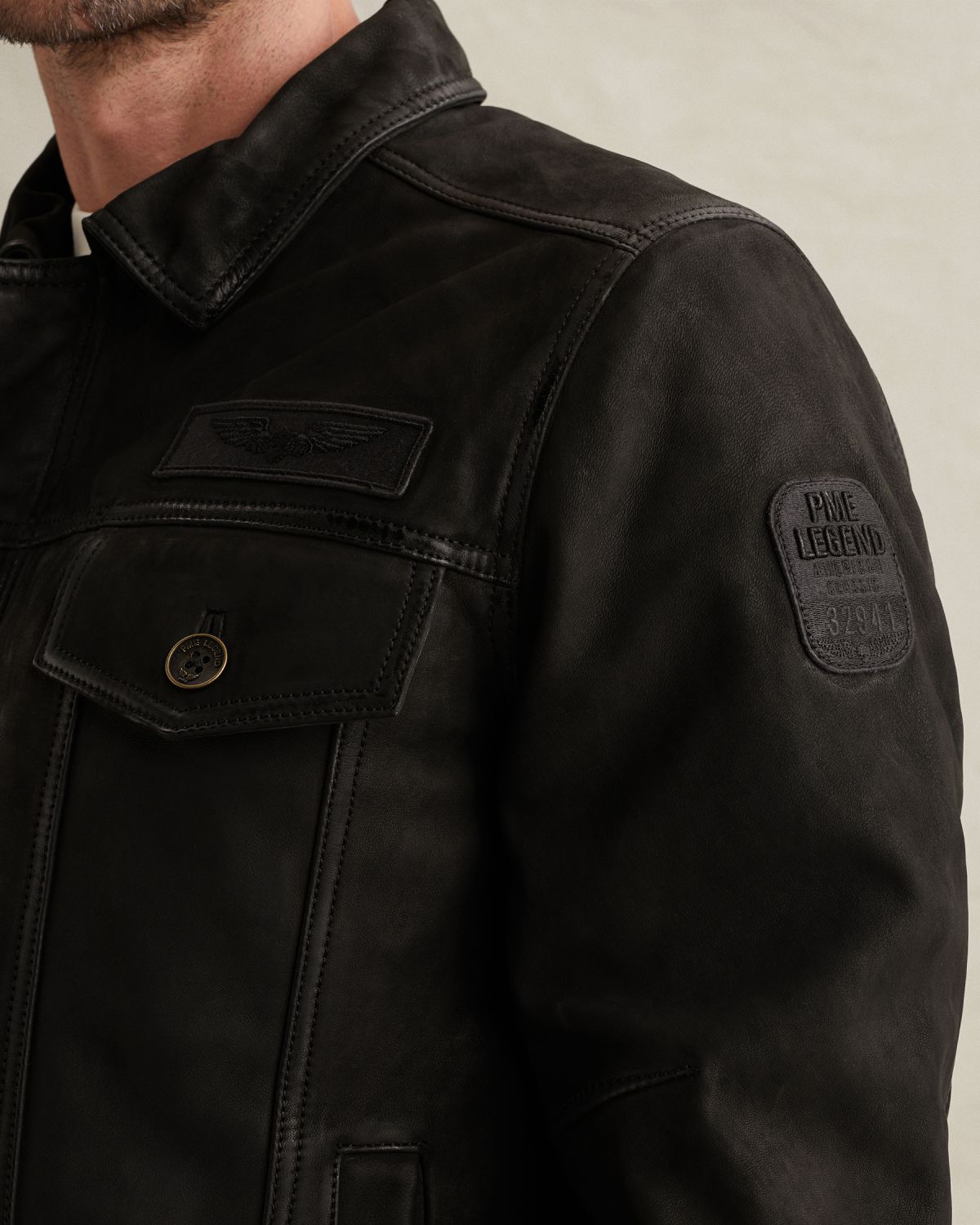 Куртка PME Legend Air Leather чёрная артикул PLJ2602703-999