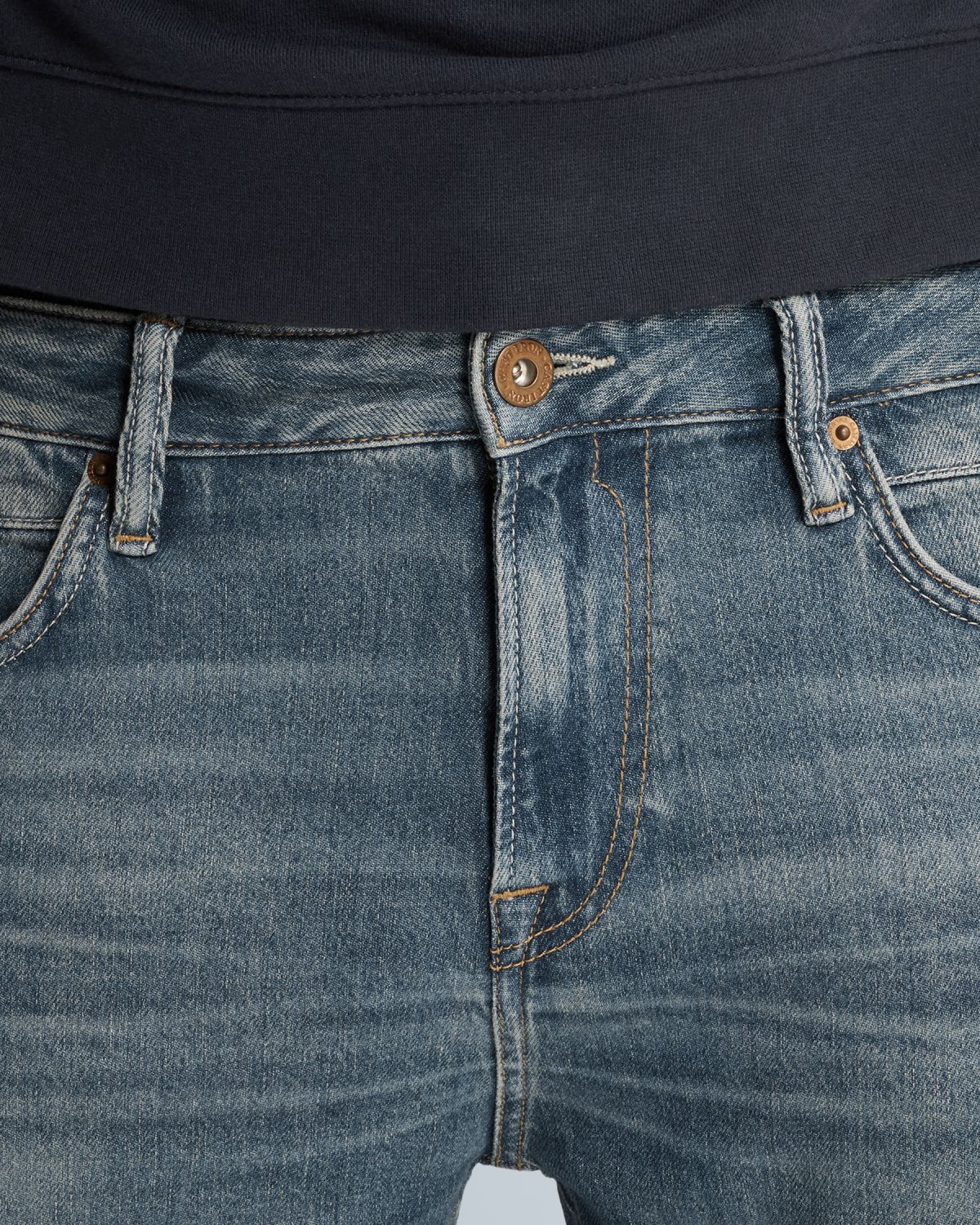 Джинсы Cast-Iron Valver синие артикул CTR620-DVW