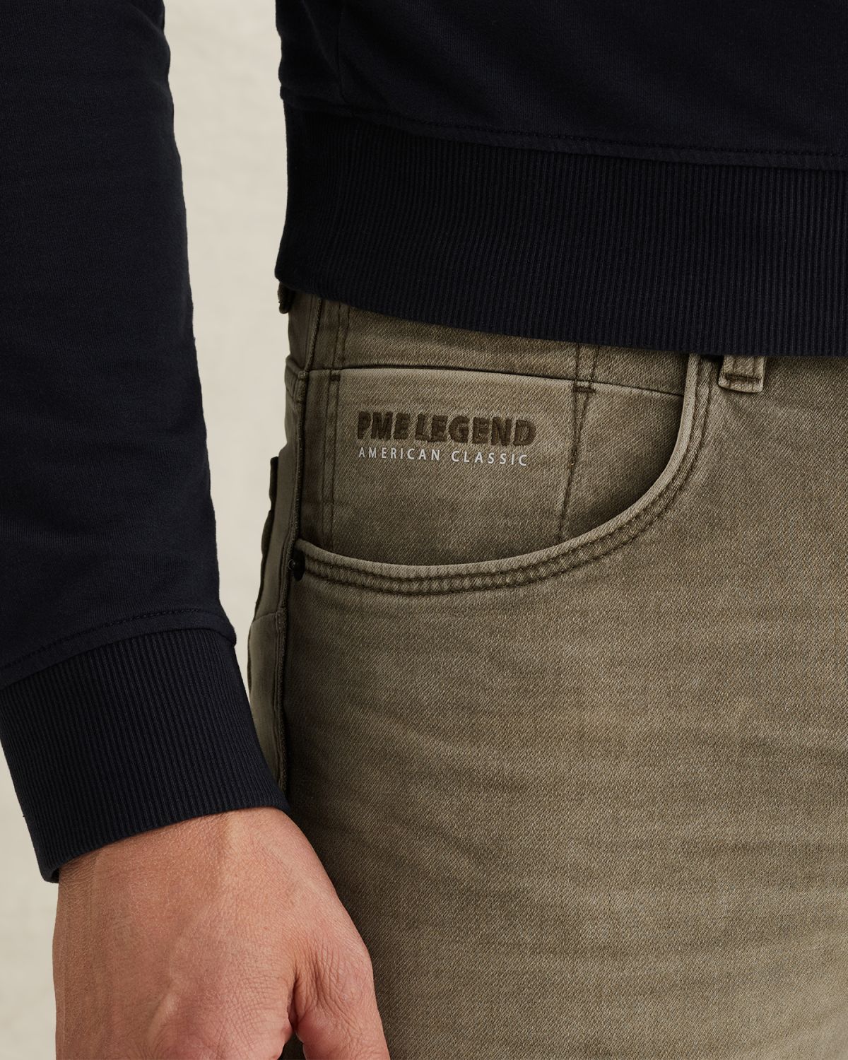 Брюки PME Legend Nightflight regular fit зелёные артикул PTR2602620-8016