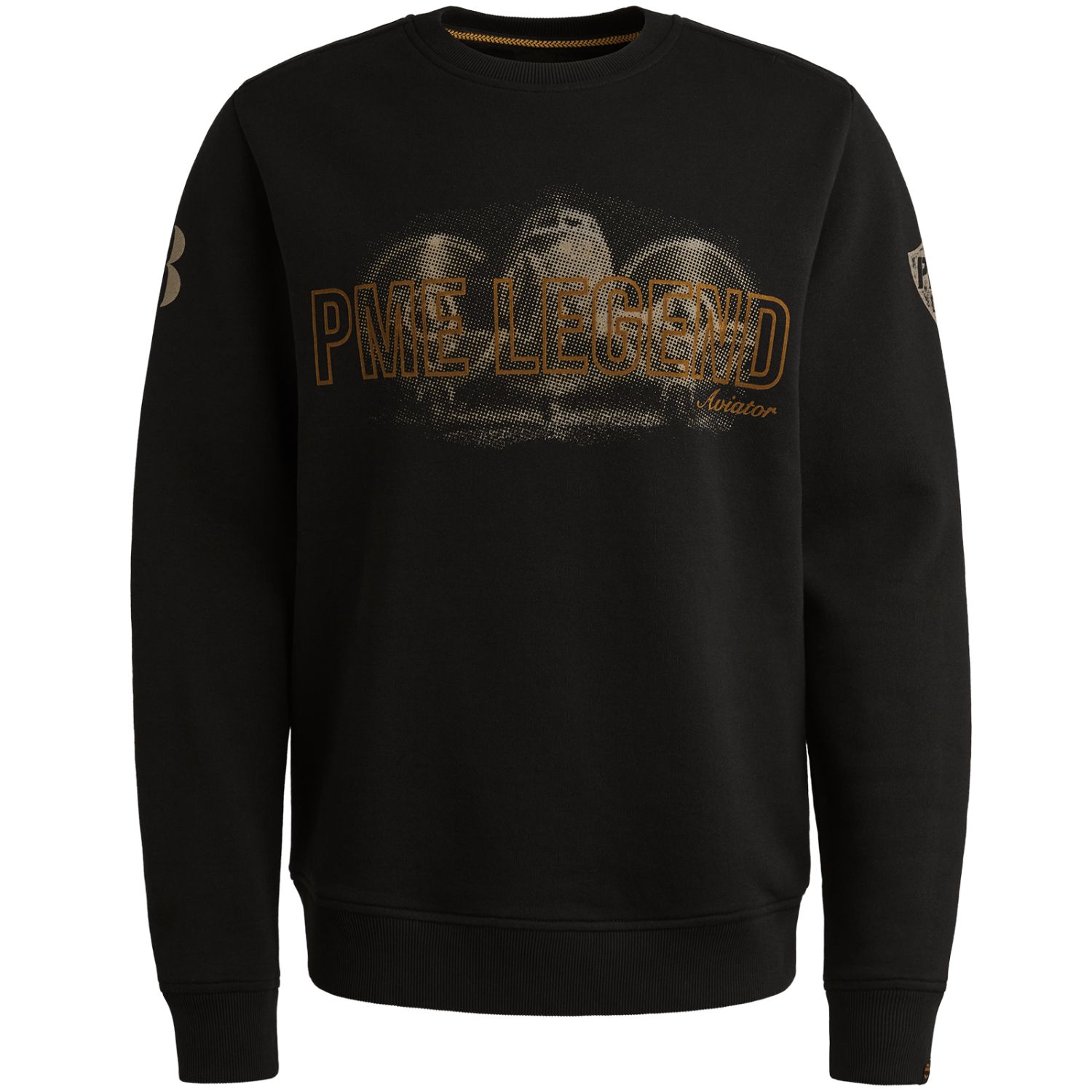 Свитшот PME Legend с крупным принтом чёрный артикул PSW2509460-999