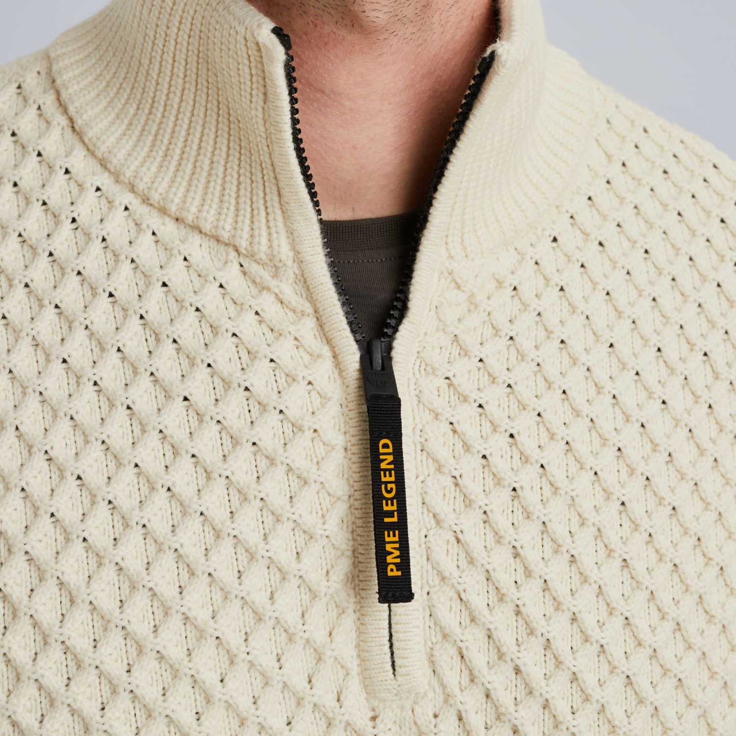Pullover with half-zipper артикул PKW2509324-7013