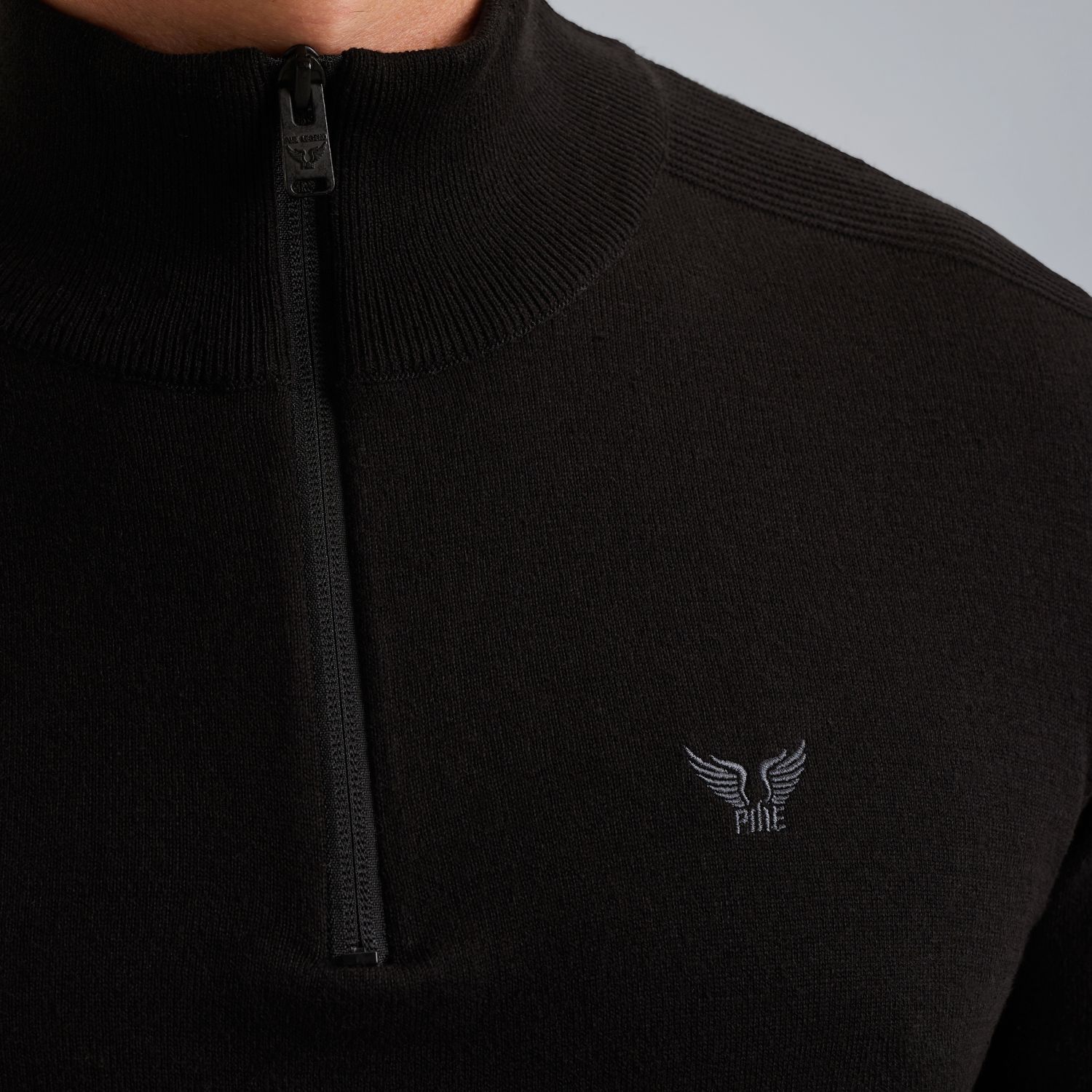 Пуловер PME Legend с молнией чёрный артикул PKW2508303-999